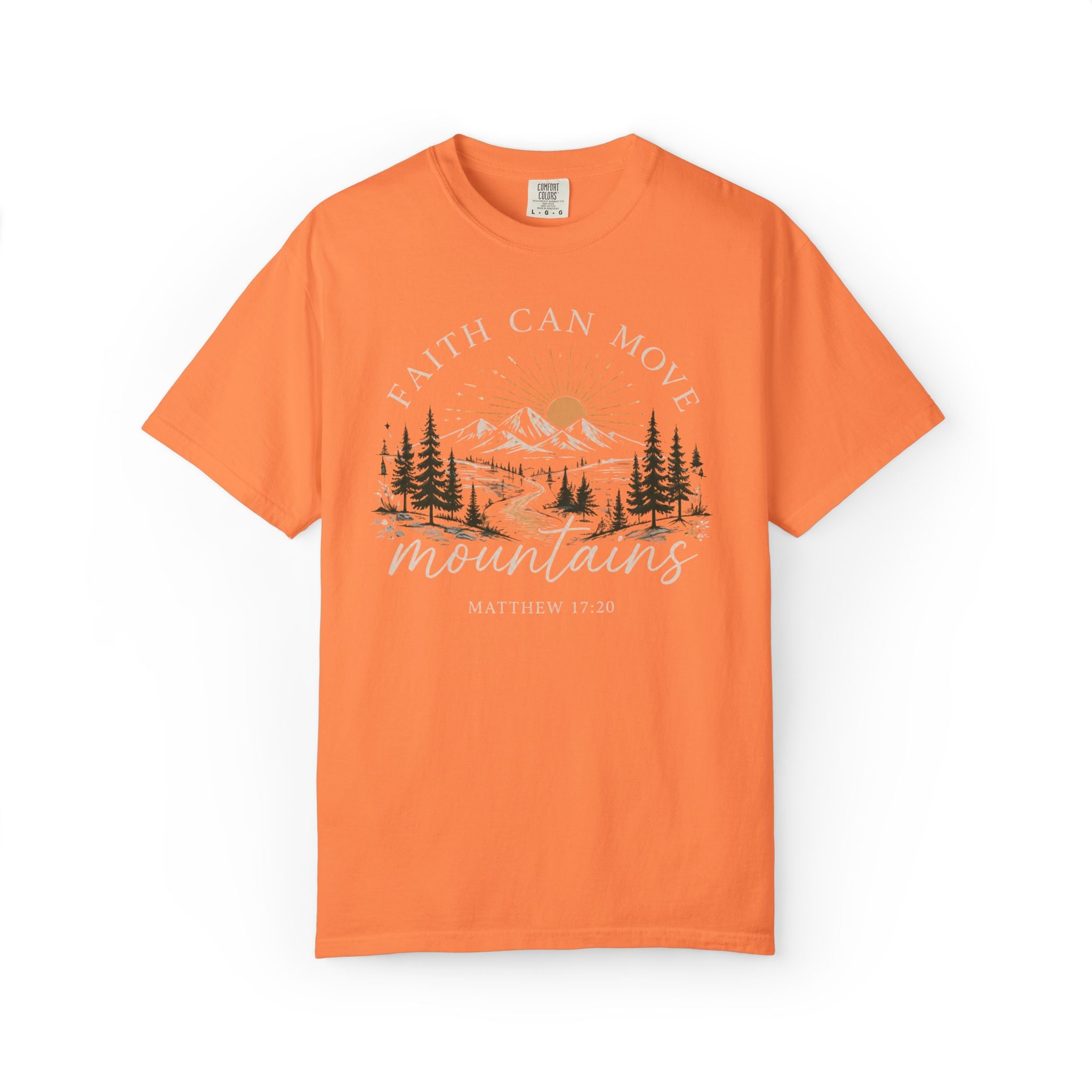 Faith Can Move Mountains T-Shirt | Christian Faith Graphic Tee