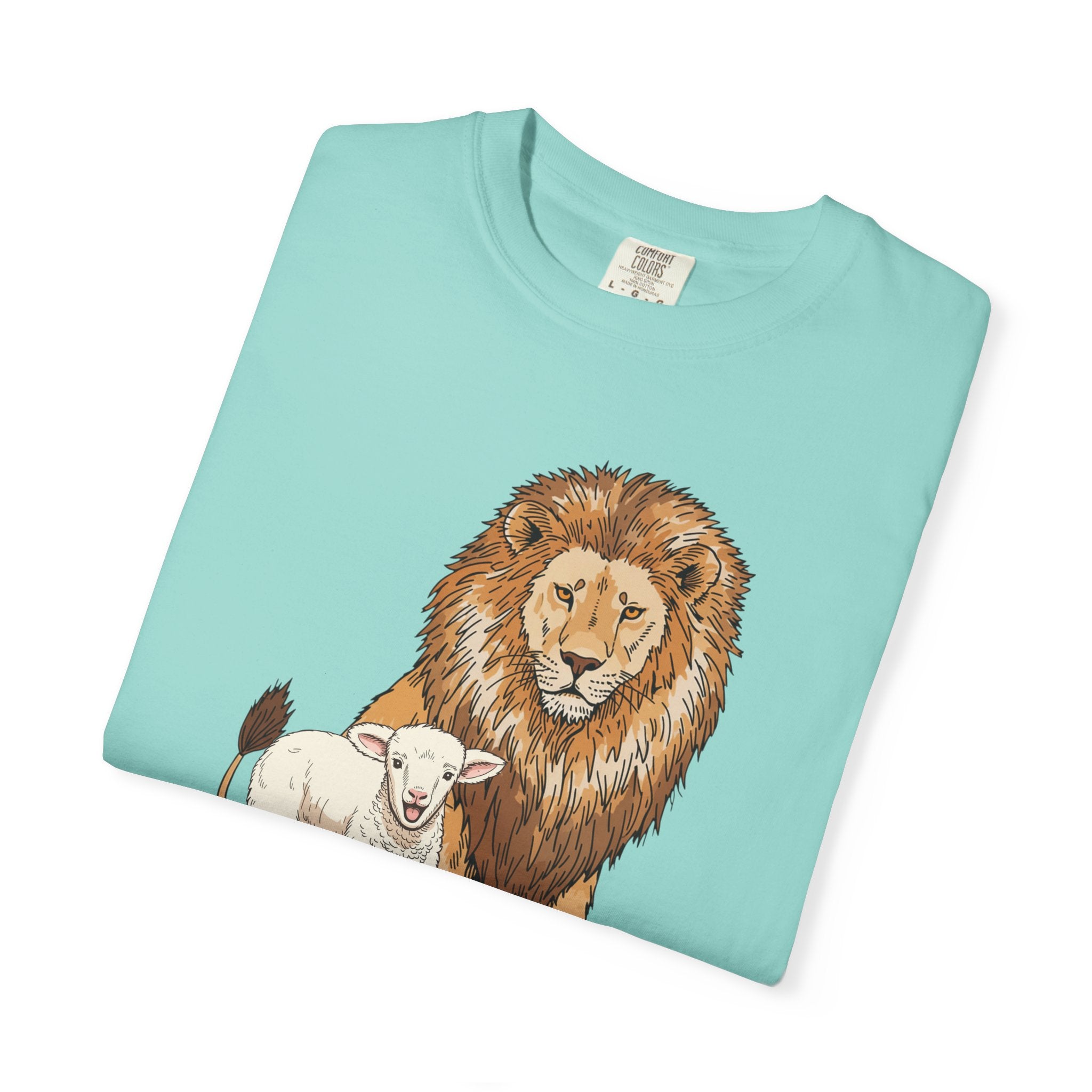 Lion&Lamb Image T-Shirt | Christian Faith Graphic Tee