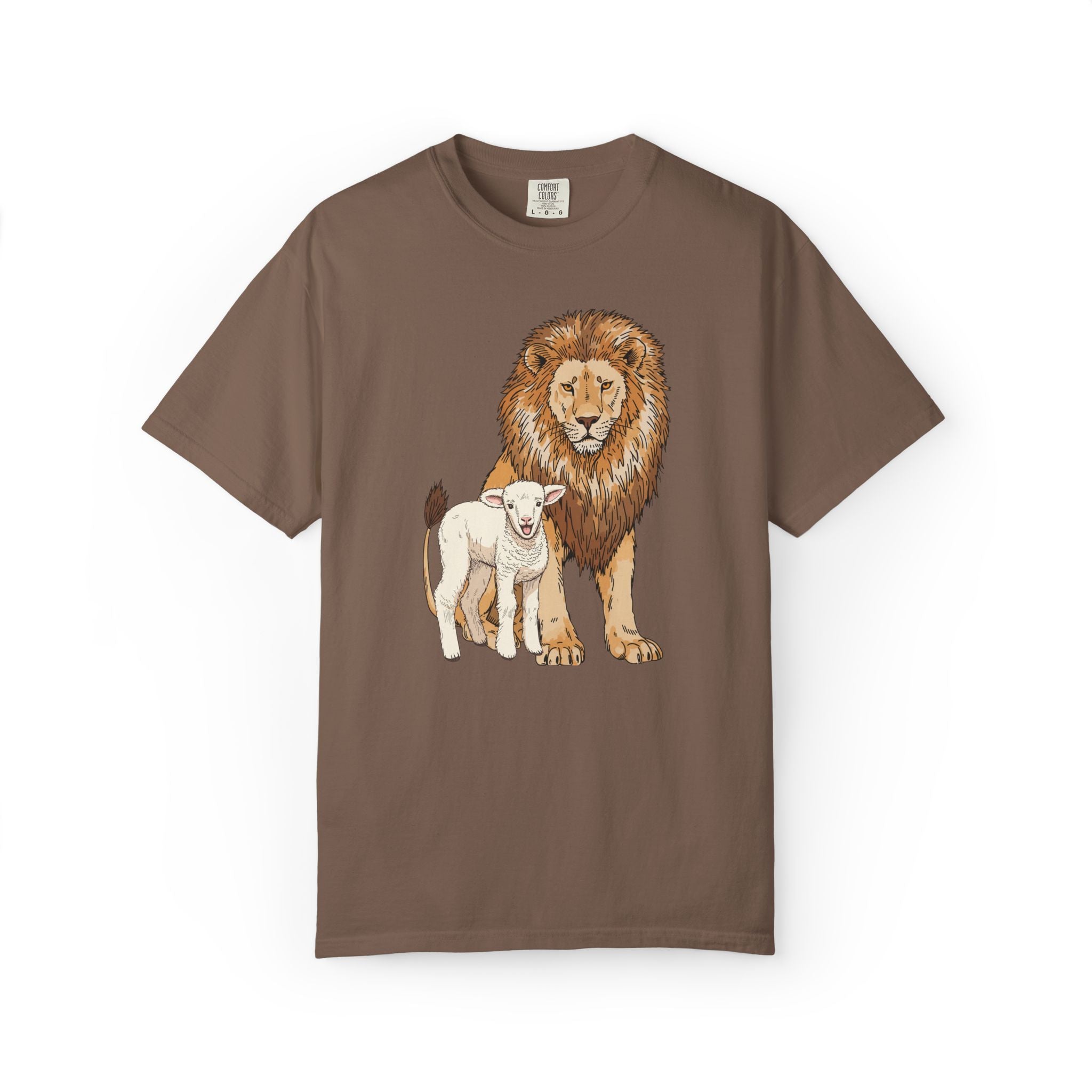 Lion&Lamb Image T-Shirt | Christian Faith Graphic Tee