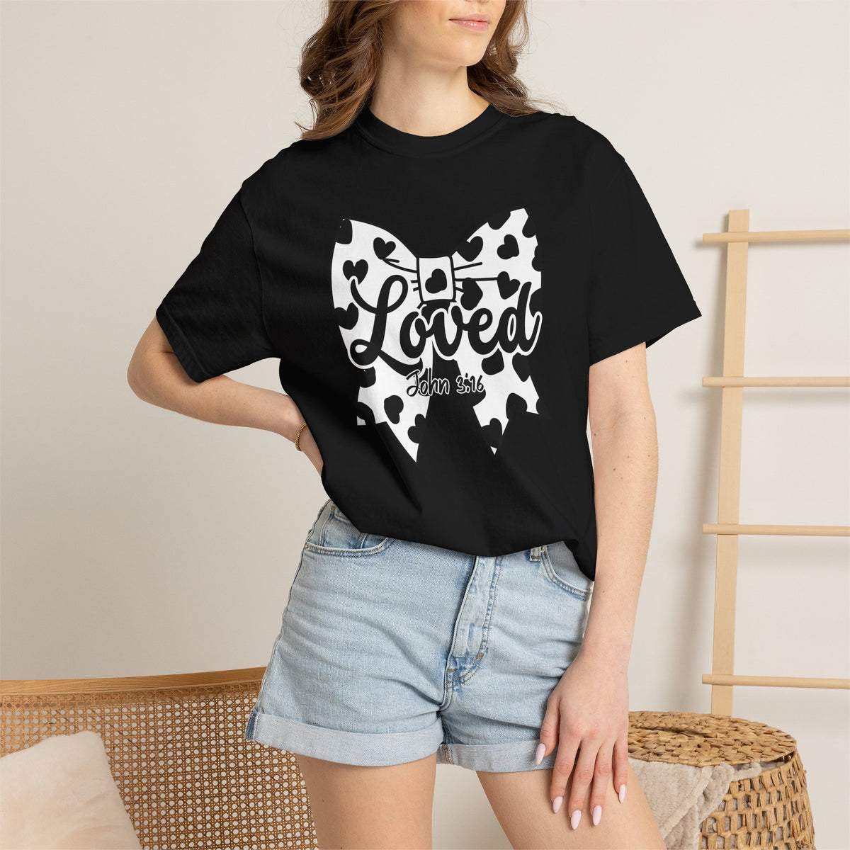 Cowgirl Polka Dot Bow T-Shirt | Christian Faith Graphic Tee