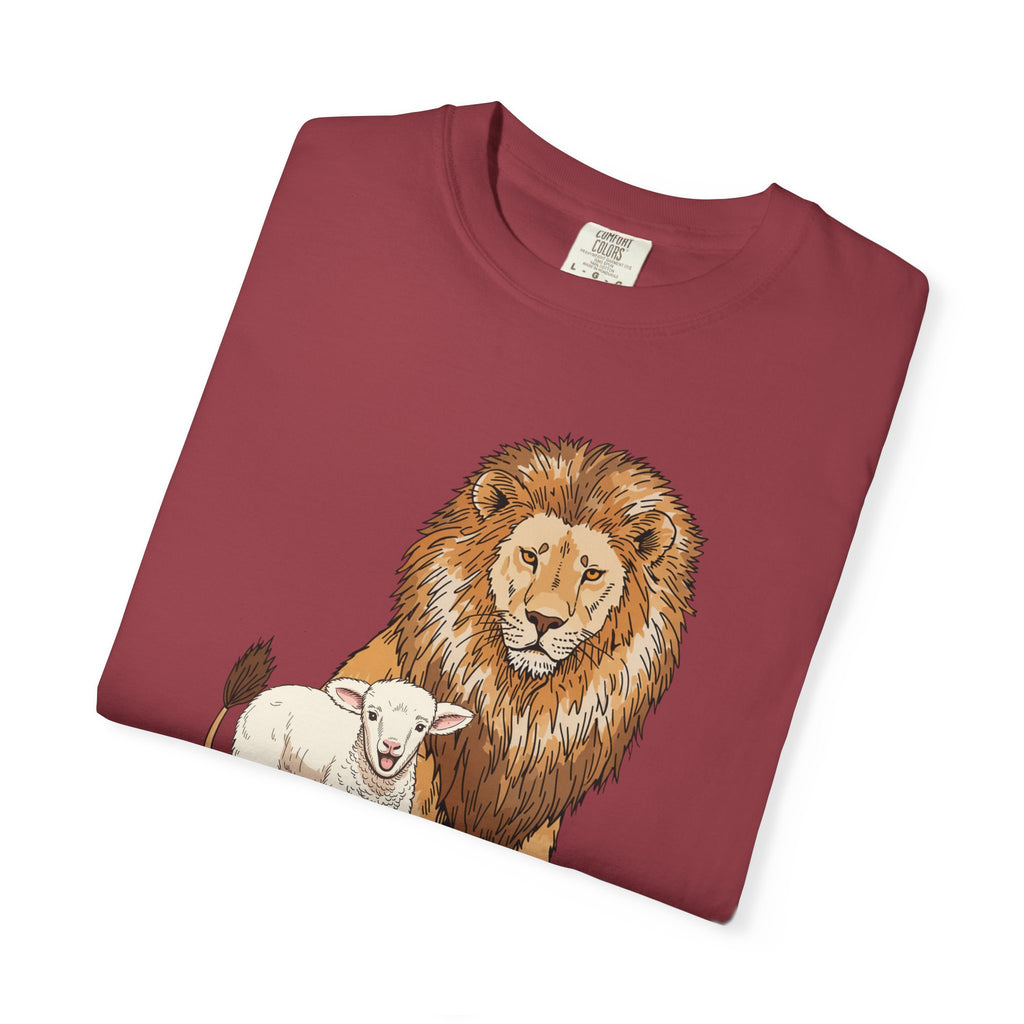 Lion&Lamb Image T-Shirt | Christian Faith Graphic Tee