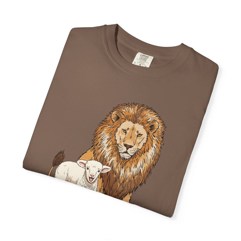Lion&Lamb Image T-Shirt | Christian Faith Graphic Tee