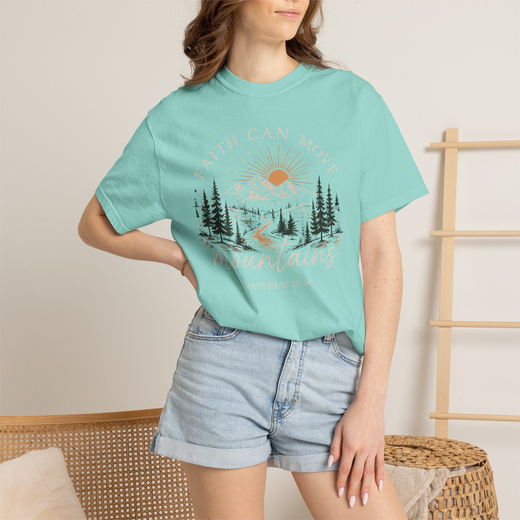 Faith Can Move Mountains T-Shirt | Christian Faith Graphic Tee