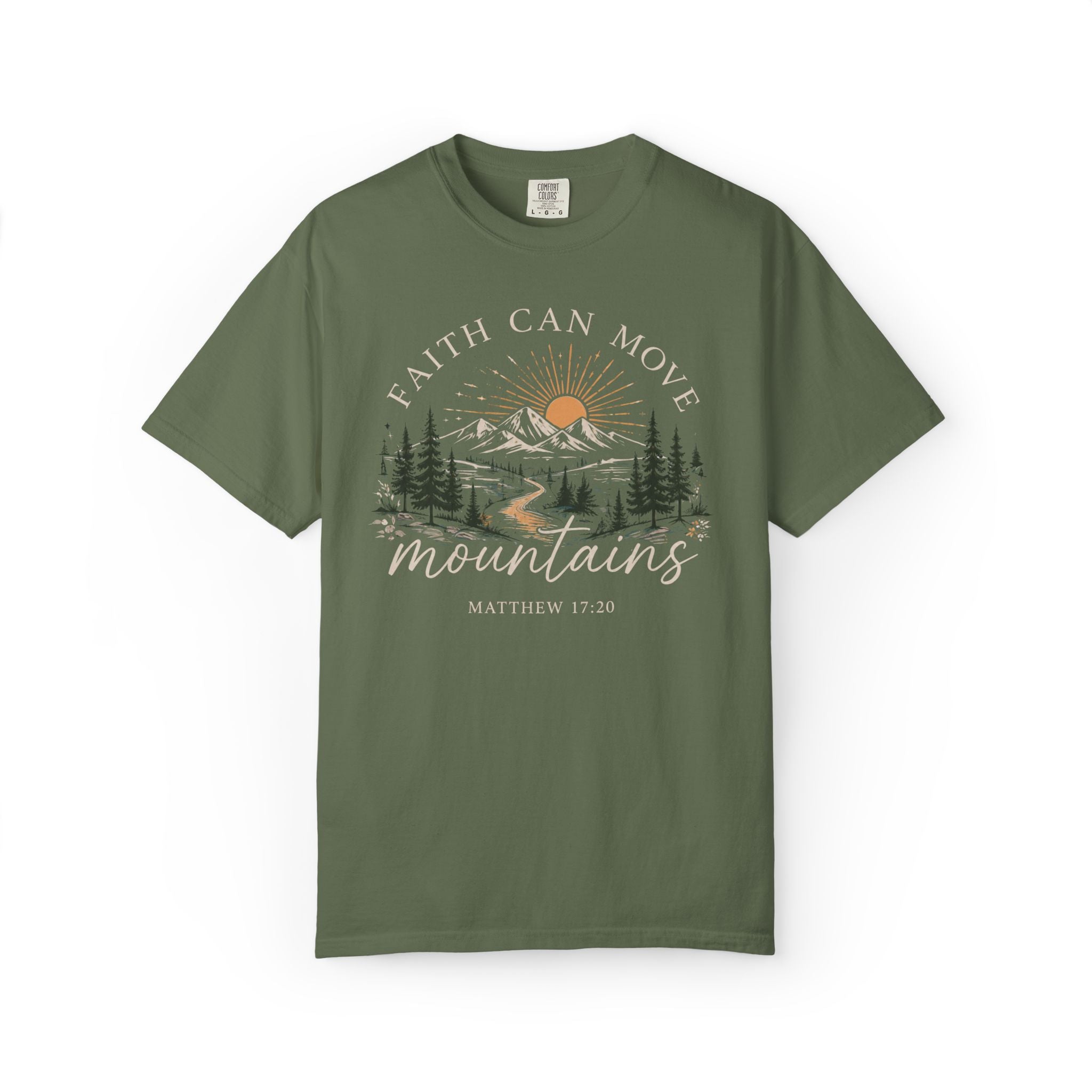 Faith Can Move Mountains T-Shirt | Christian Faith Graphic Tee