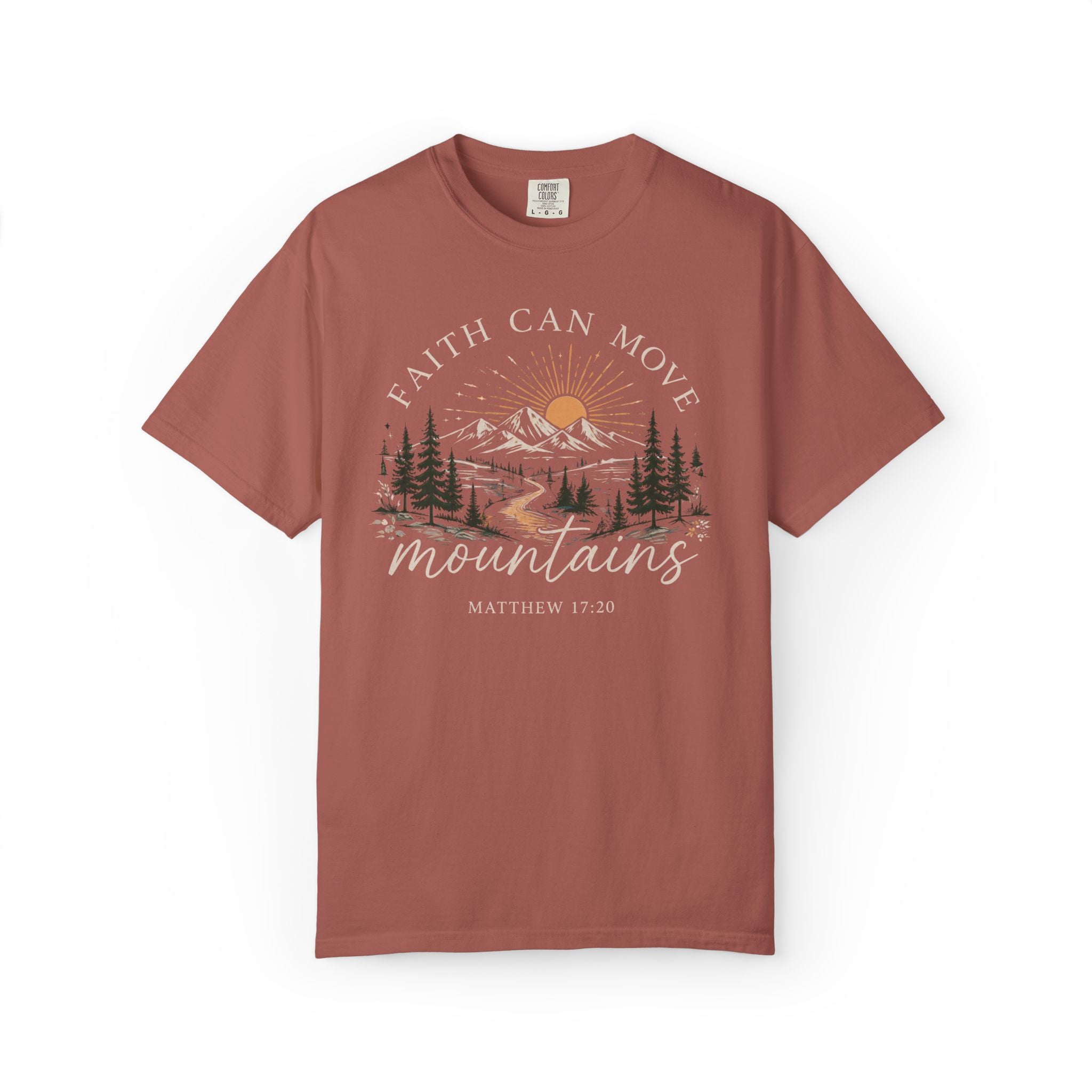 Faith Can Move Mountains T-Shirt | Christian Faith Graphic Tee