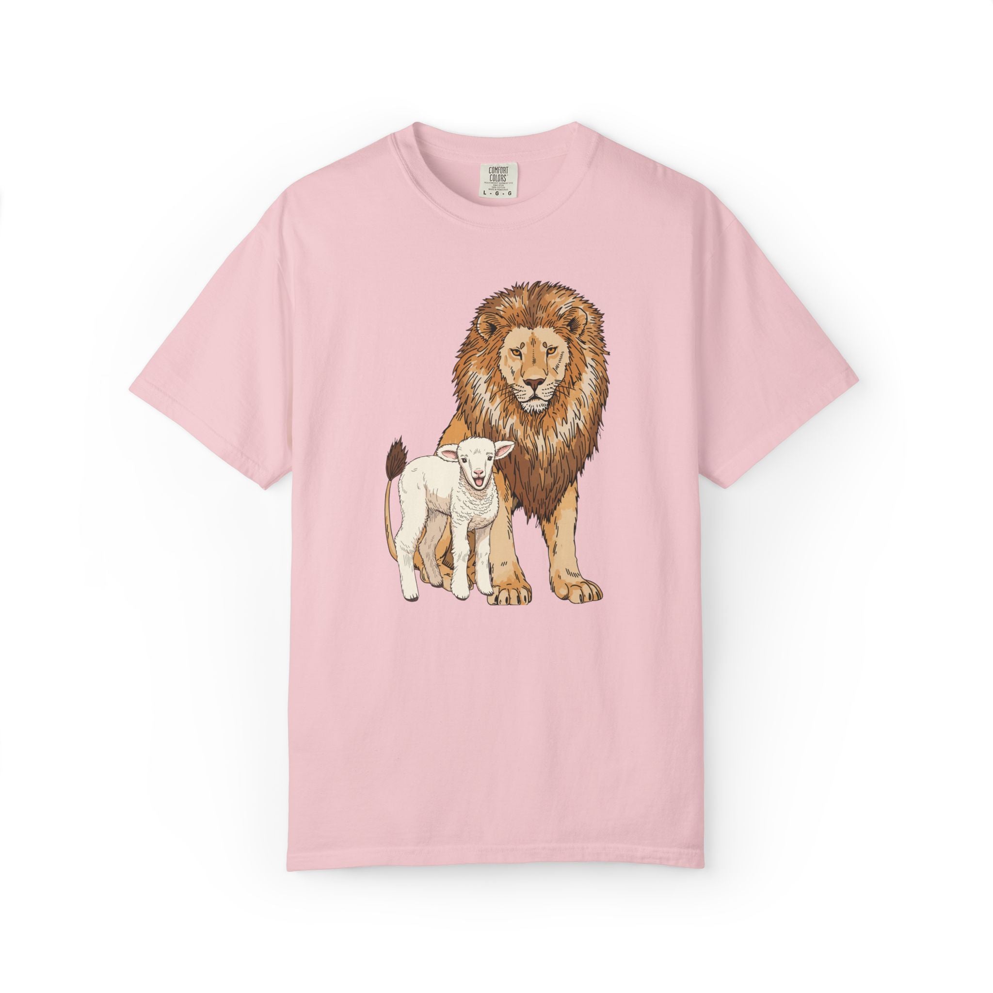 Lion&Lamb Image T-Shirt | Christian Faith Graphic Tee