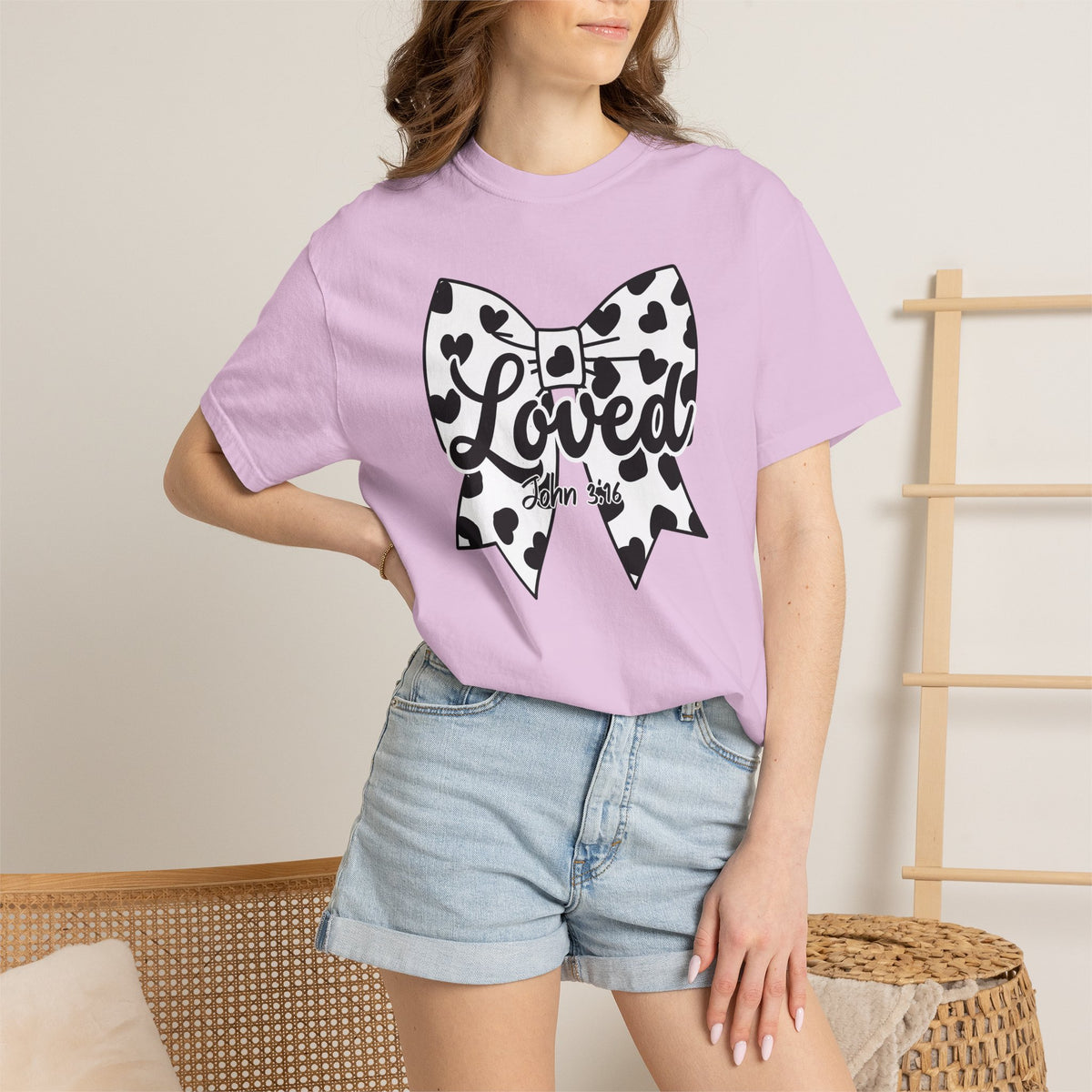 Cowgirl Polka Dot Bow T-Shirt | Christian Faith Graphic Tee