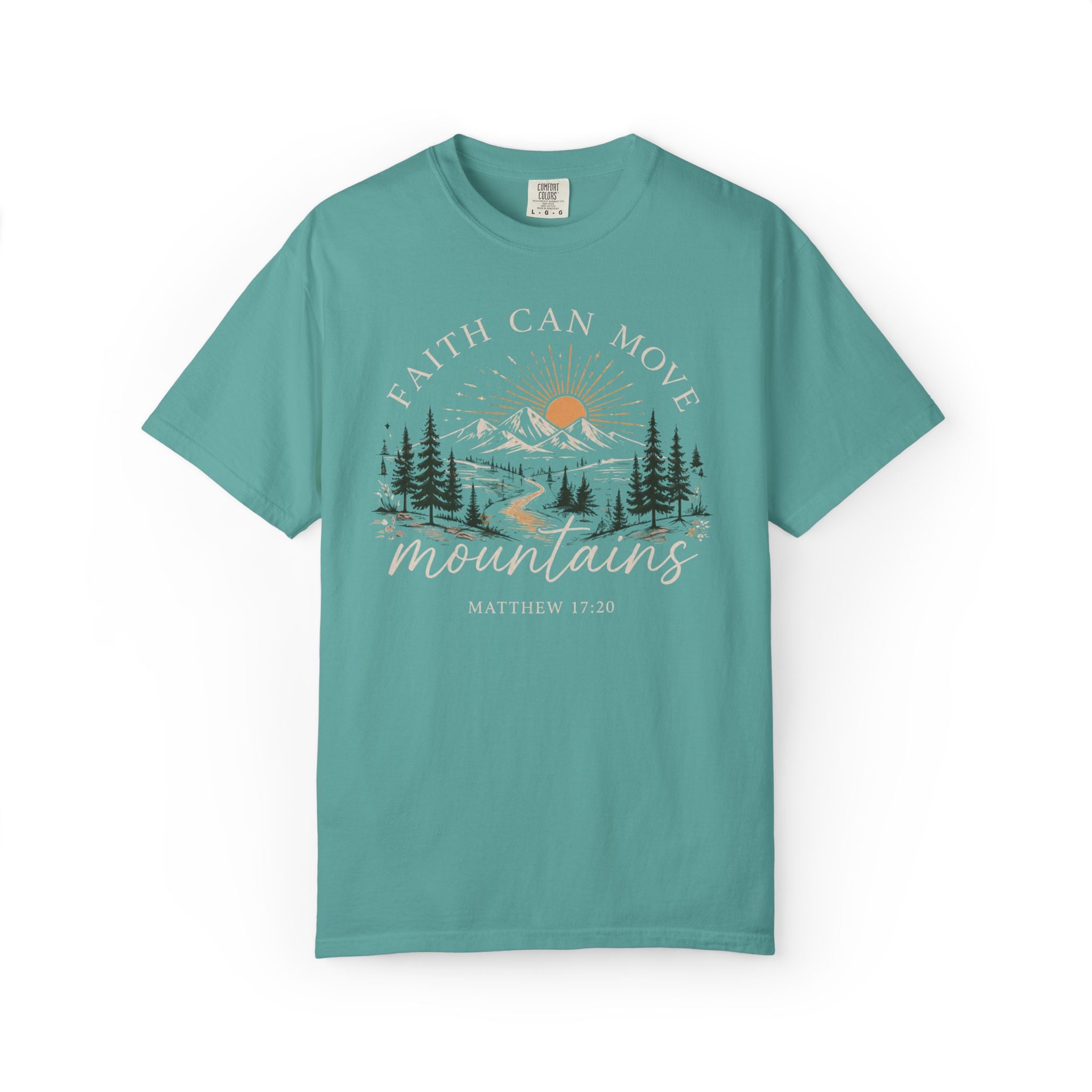Faith Can Move Mountains T-Shirt | Christian Faith Graphic Tee