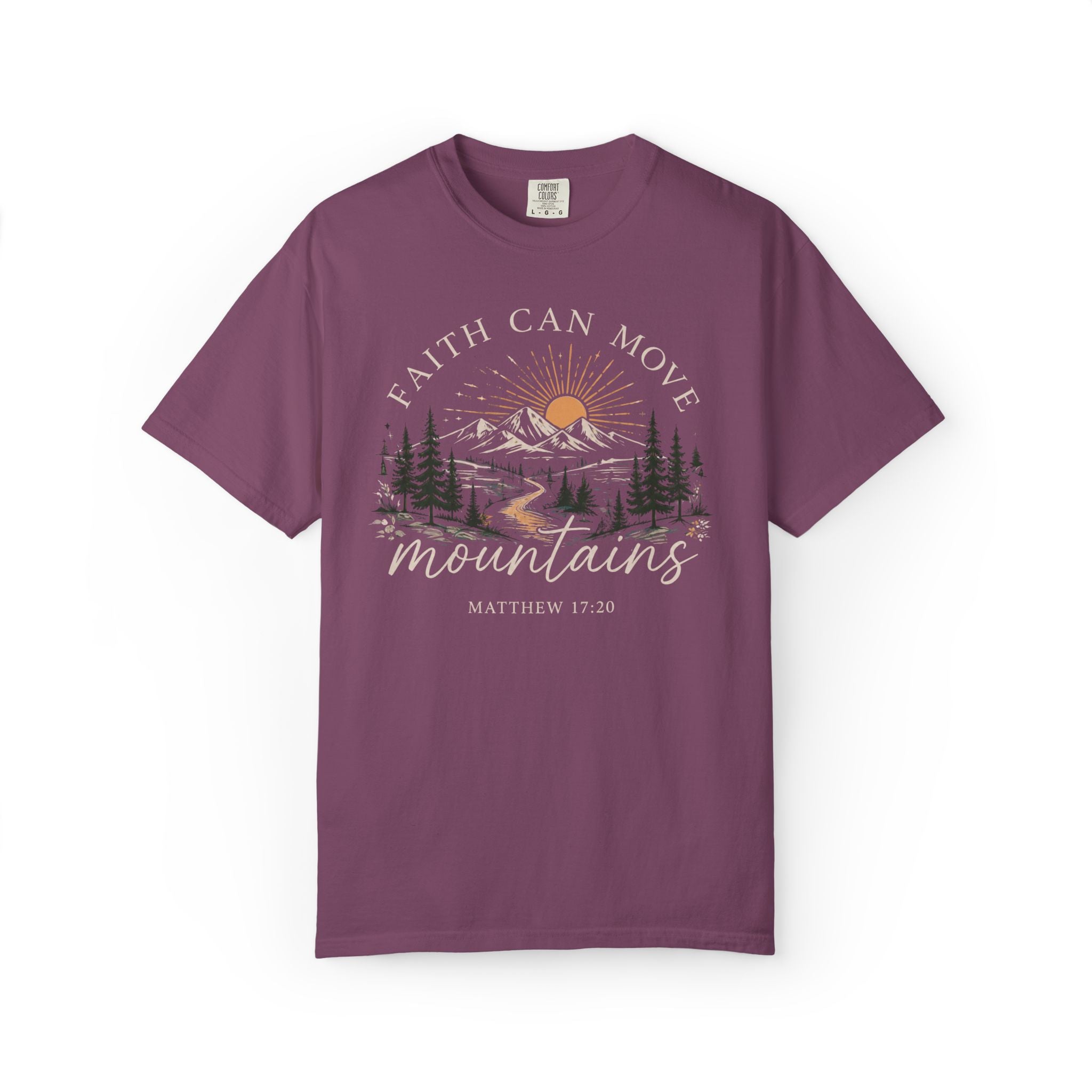 Faith Can Move Mountains T-Shirt | Christian Faith Graphic Tee