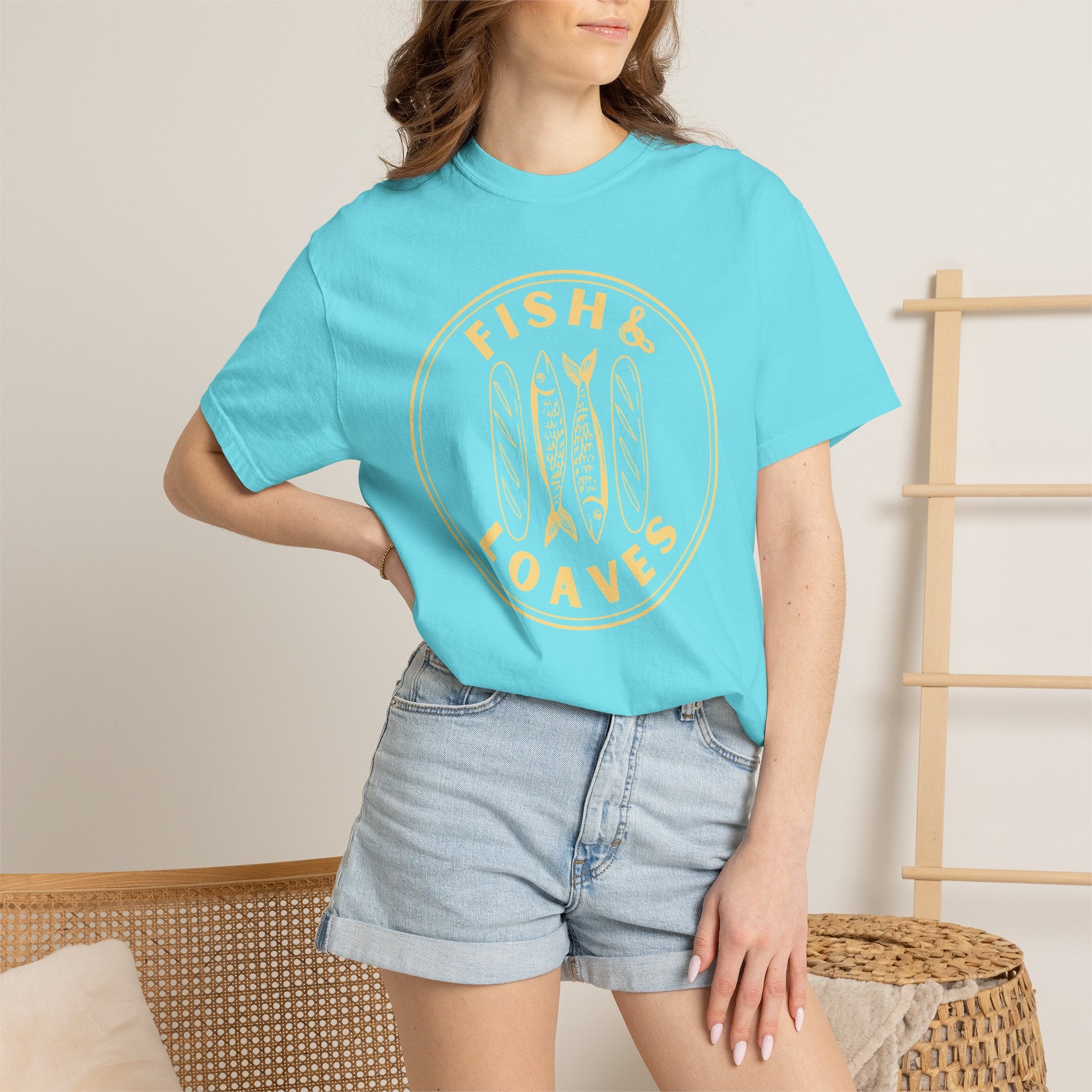 Fish & Loaves T-Shirt | Christian Faith Graphic Tee
