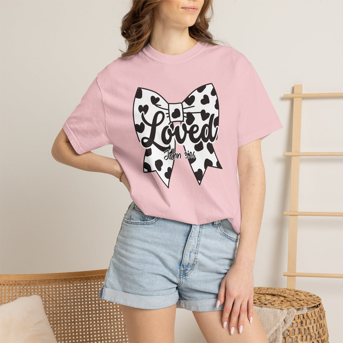 Cowgirl Polka Dot Bow T-Shirt | Christian Faith Graphic Tee
