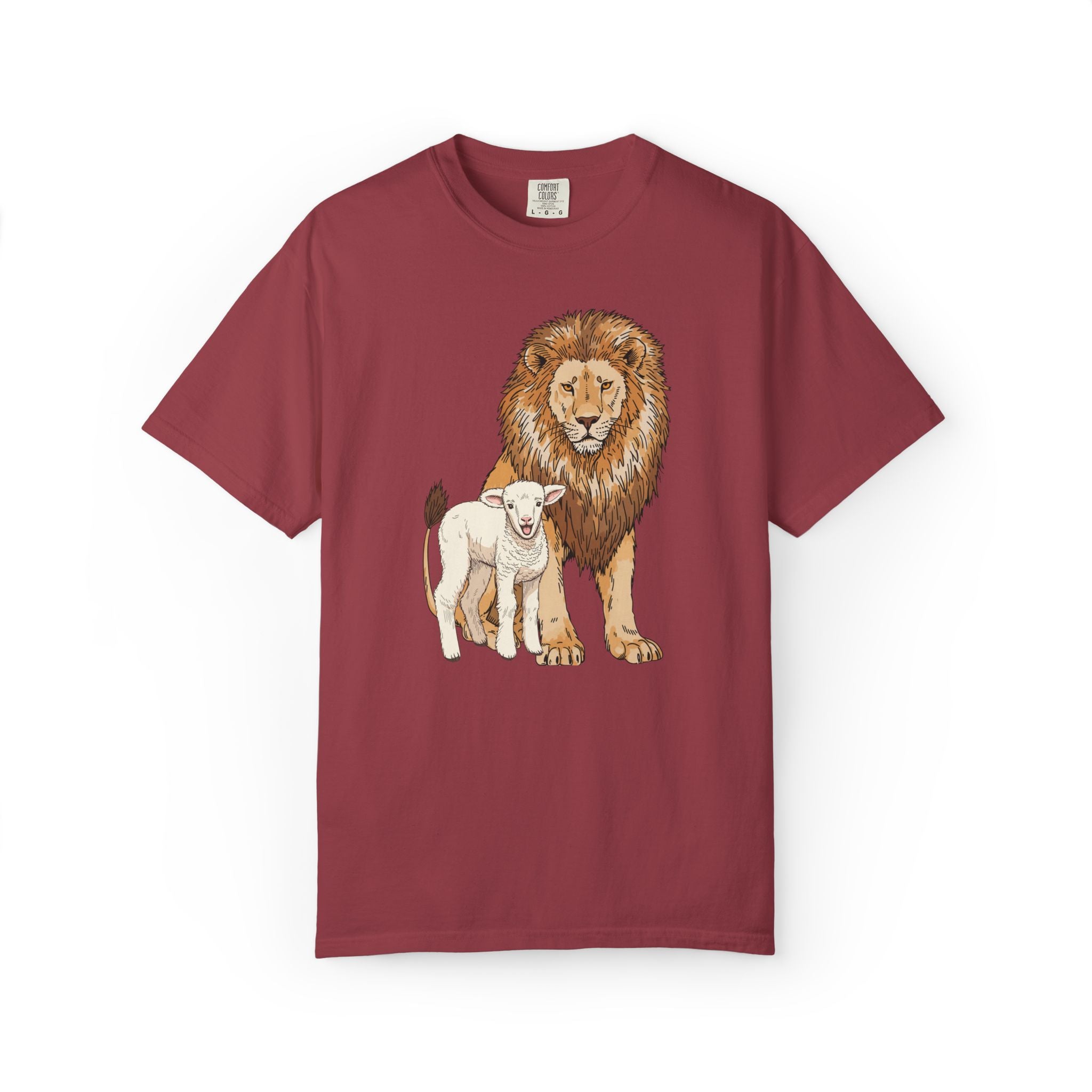 Lion&Lamb Image T-Shirt | Christian Faith Graphic Tee