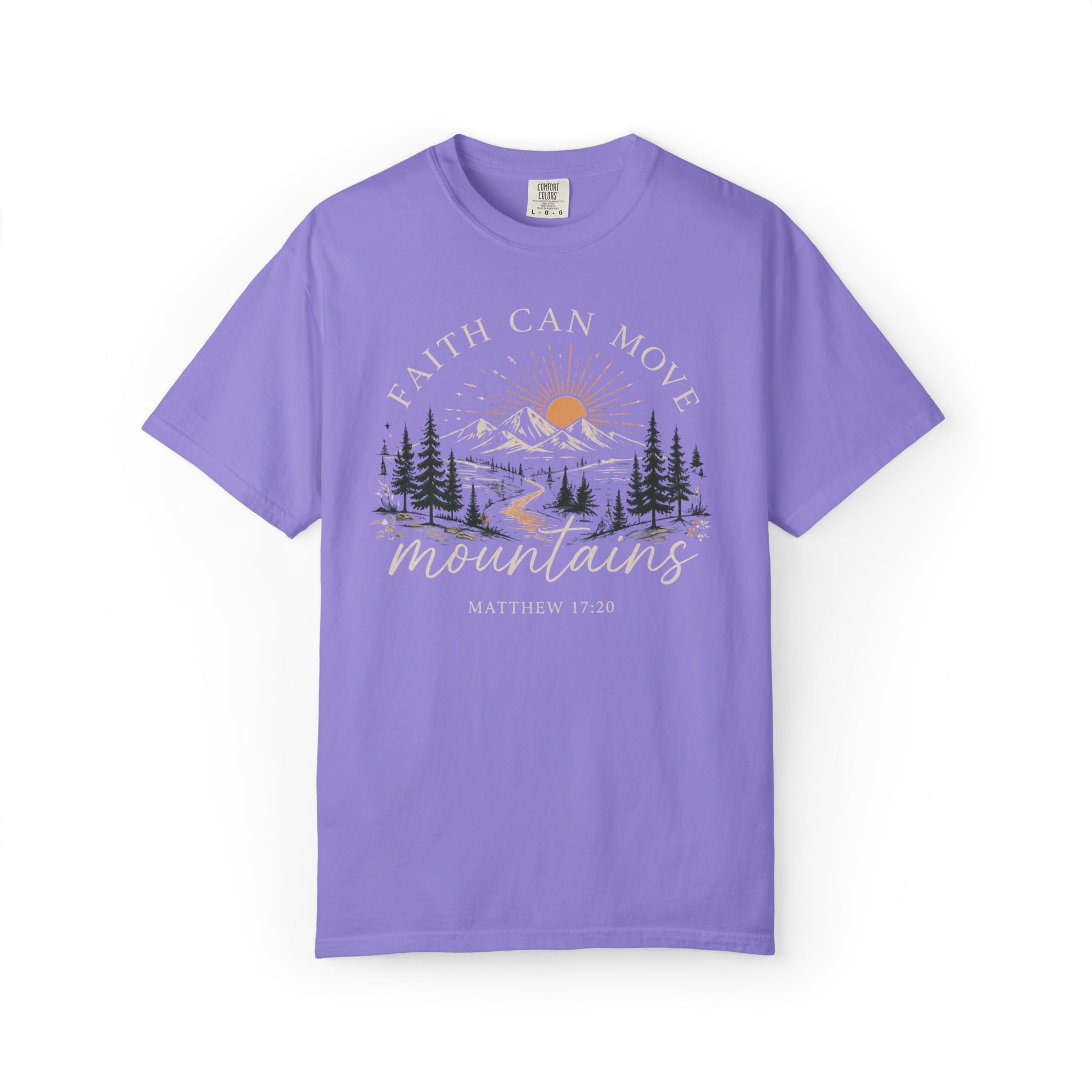 Faith Can Move Mountains T-Shirt | Christian Faith Graphic Tee
