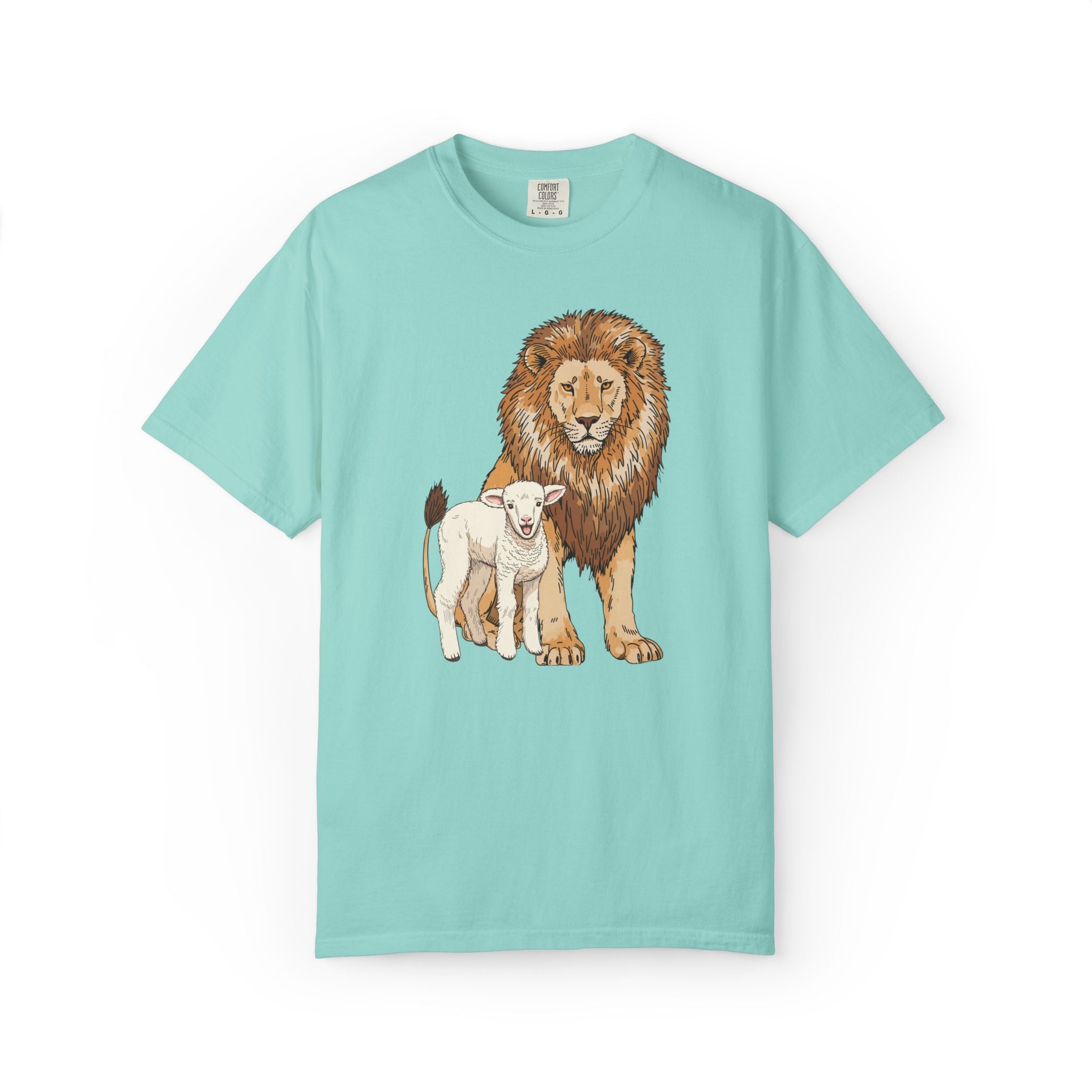 Lion&Lamb Image T-Shirt | Christian Faith Graphic Tee