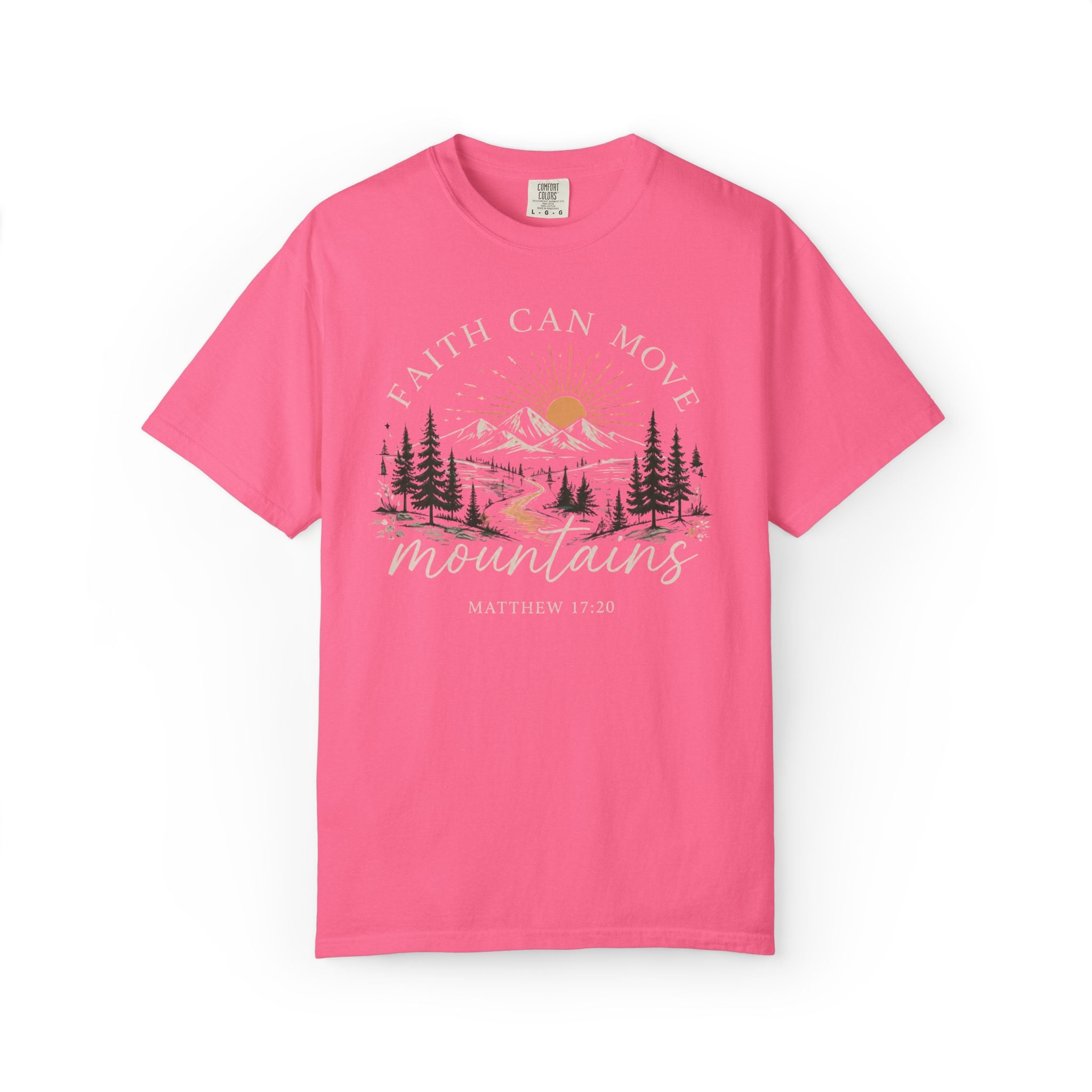 Faith Can Move Mountains T-Shirt | Christian Faith Graphic Tee