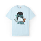 Messy Bun Jesus & Coffee Run T-Shirt | Christian Faith Graphic Tee