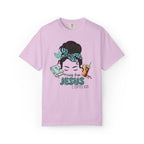 Messy Bun Jesus & Coffee Run T-Shirt | Christian Faith Graphic Tee