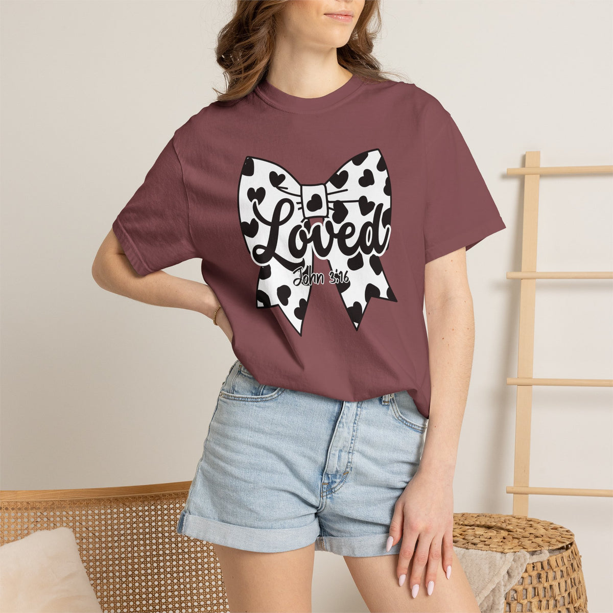 Cowgirl Polka Dot Bow T-Shirt | Christian Faith Graphic Tee