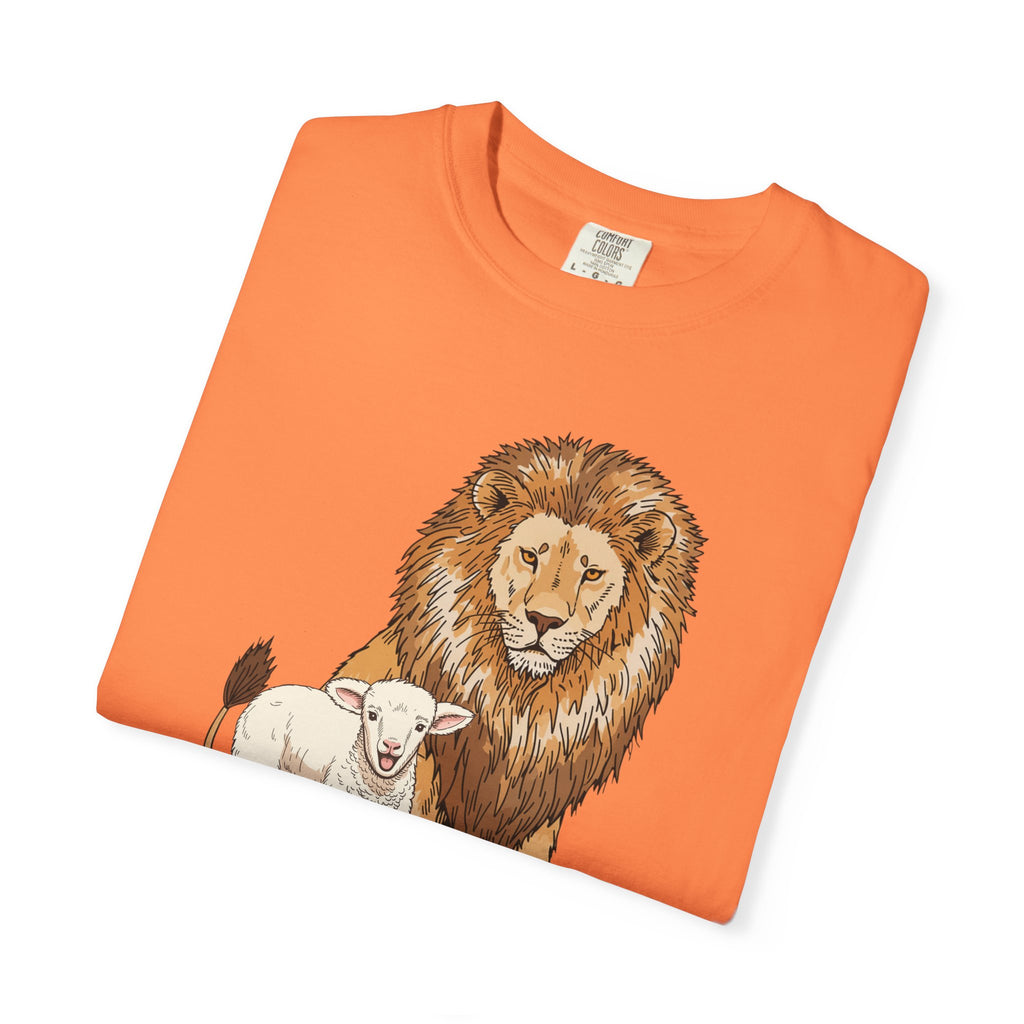 Lion&Lamb Image T-Shirt | Christian Faith Graphic Tee