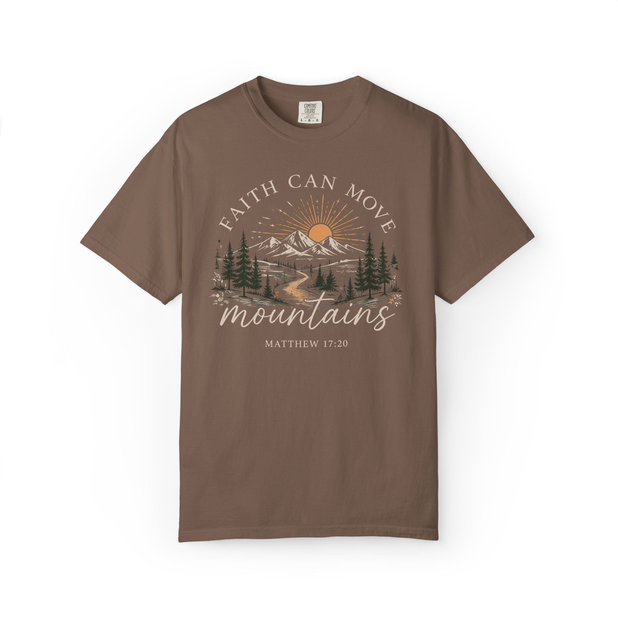 Faith Can Move Mountains T-Shirt | Christian Faith Graphic Tee