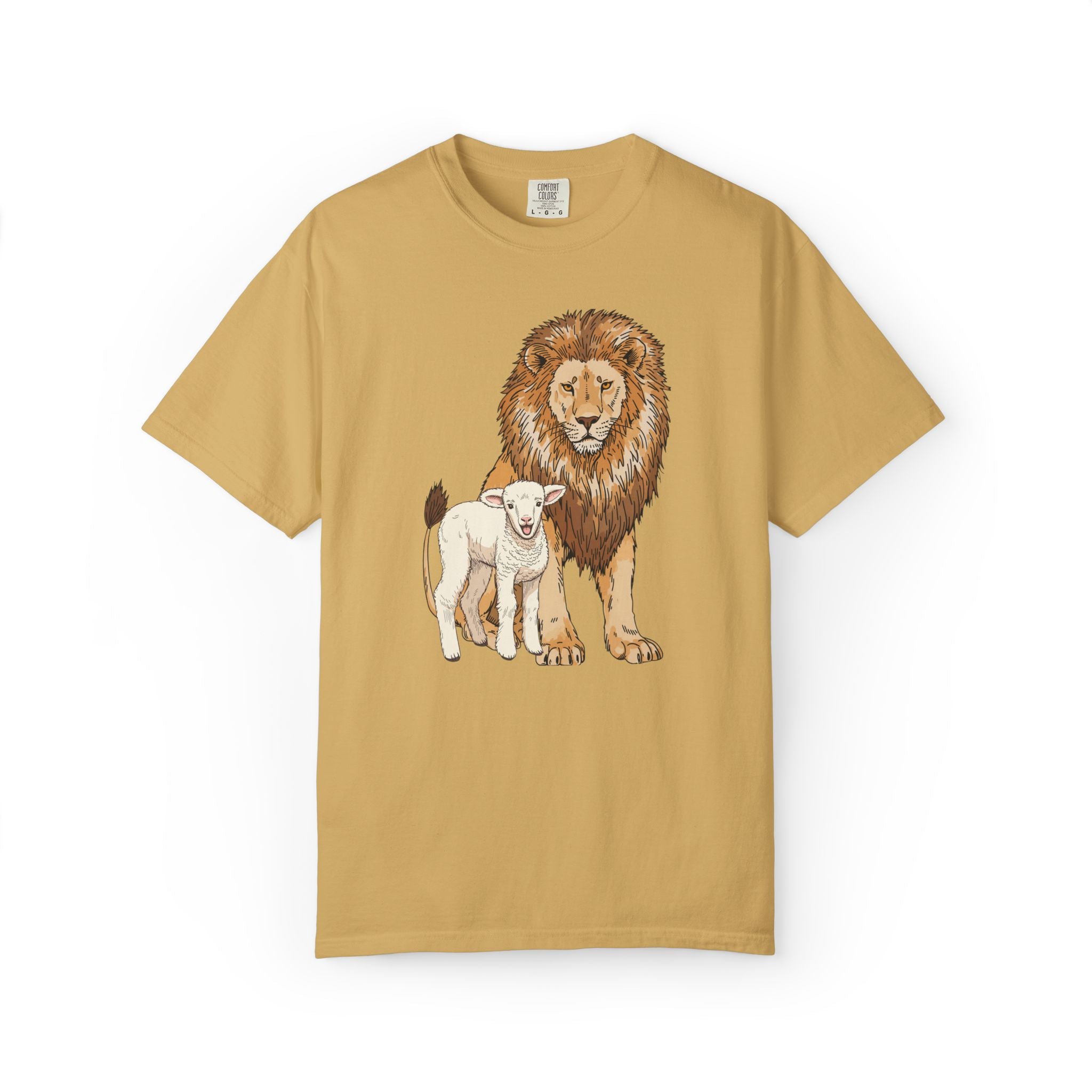 Lion&Lamb Image T-Shirt | Christian Faith Graphic Tee