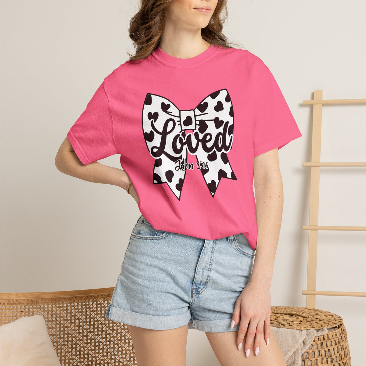 Cowgirl Polka Dot Bow T-Shirt | Christian Faith Graphic Tee