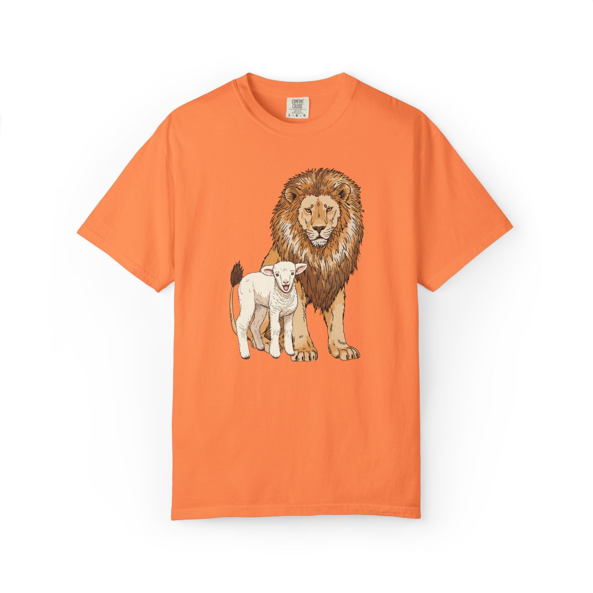 Lion&Lamb Image T-Shirt | Christian Faith Graphic Tee