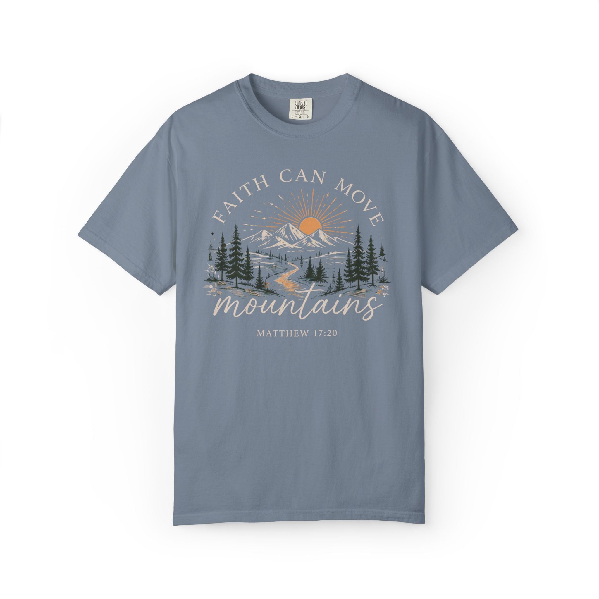 Faith Can Move Mountains T-Shirt | Christian Faith Graphic Tee