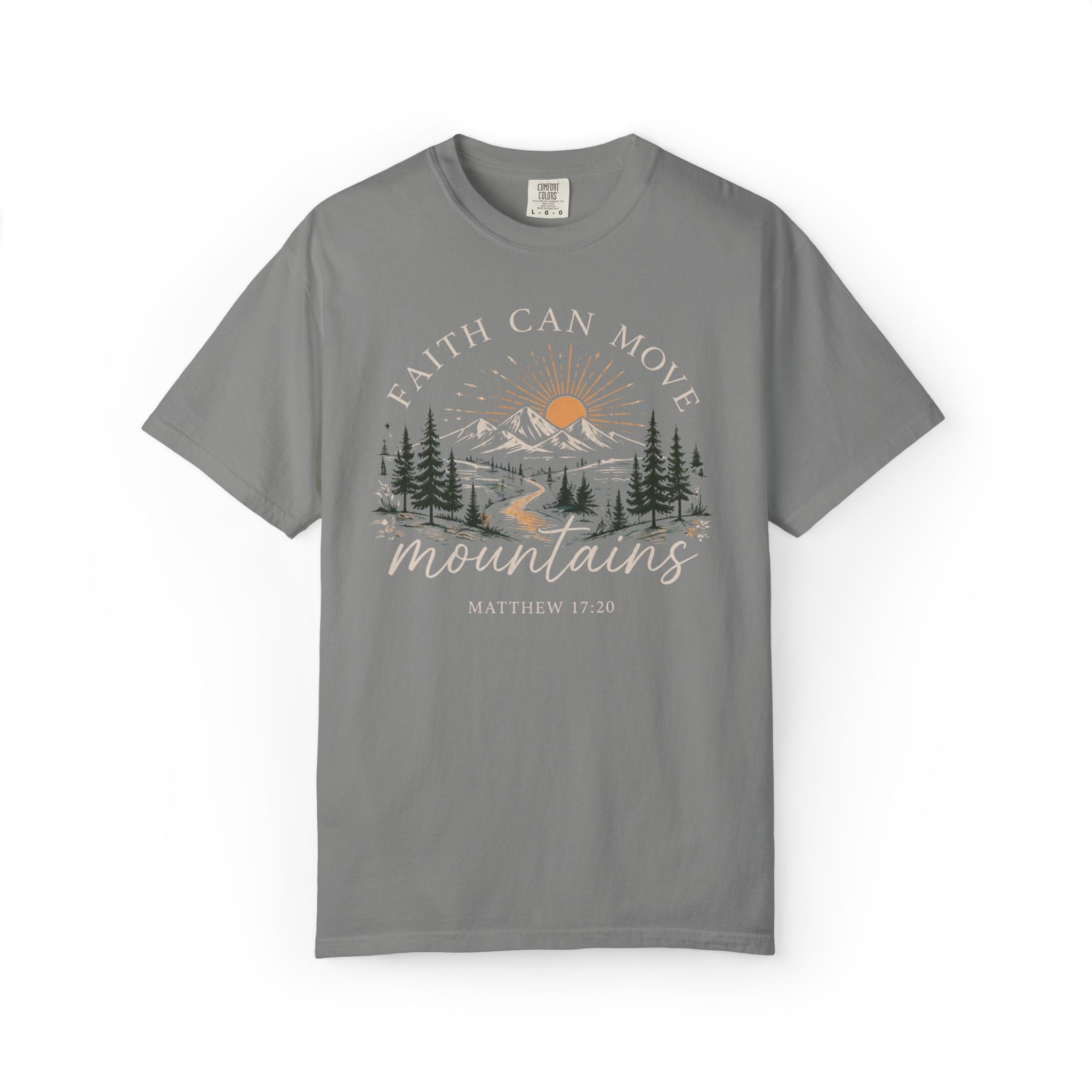 Faith Can Move Mountains T-Shirt | Christian Faith Graphic Tee