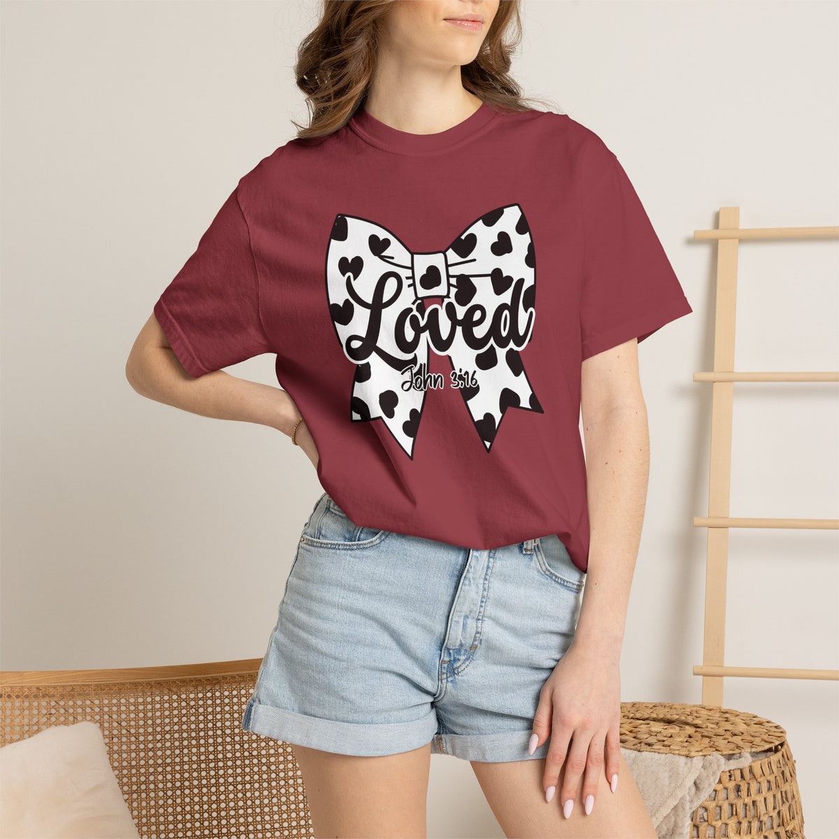 Cowgirl Polka Dot Bow T-Shirt | Christian Faith Graphic Tee