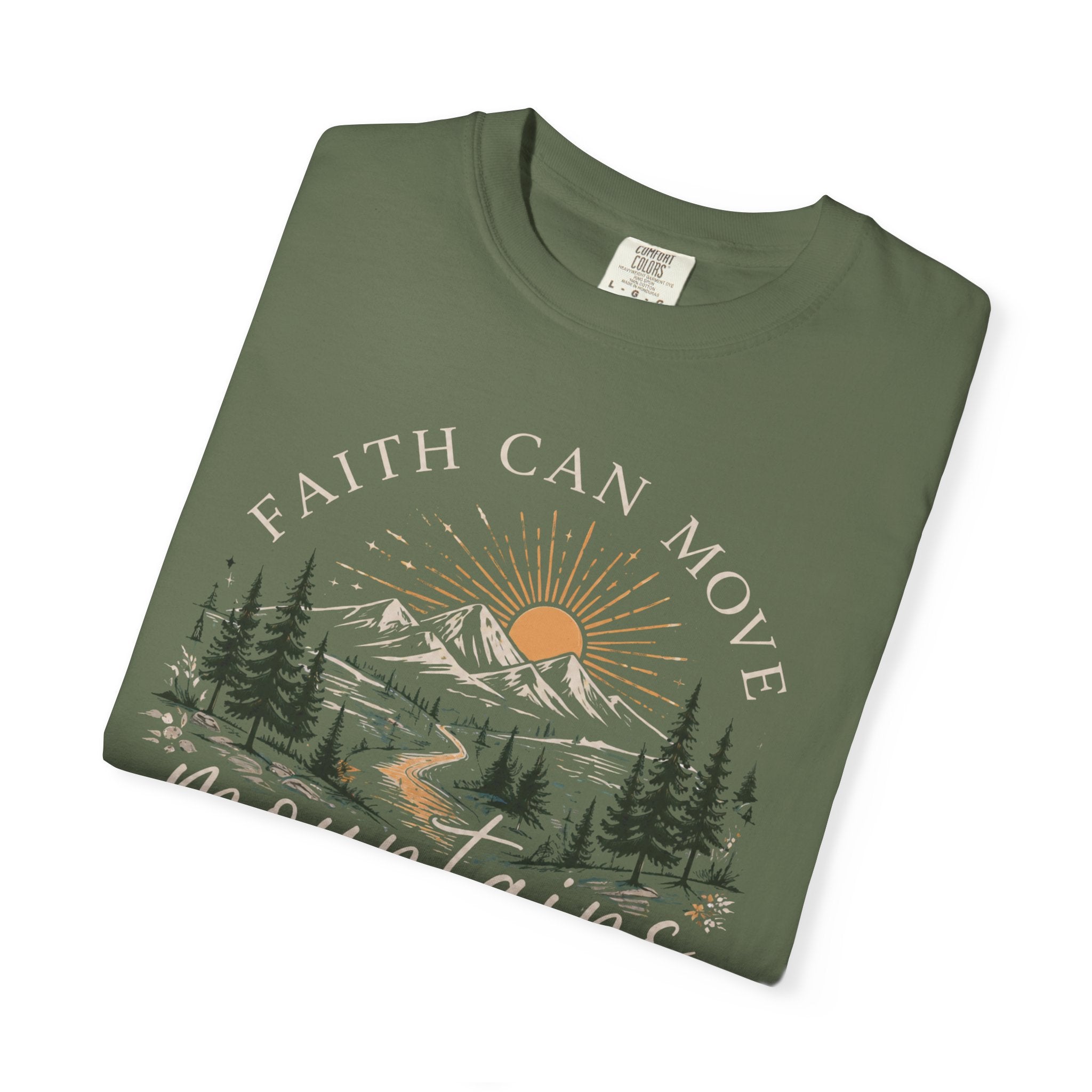 Faith Can Move Mountains T-Shirt | Christian Faith Graphic Tee