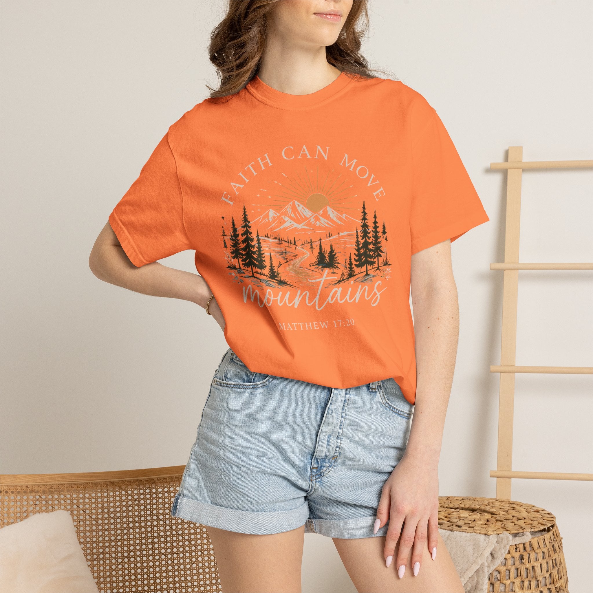 Faith Can Move Mountains T-Shirt | Christian Faith Graphic Tee