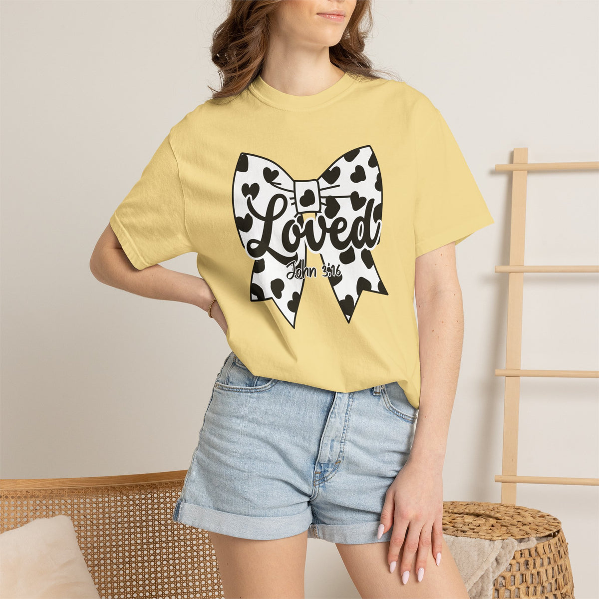 Cowgirl Polka Dot Bow T-Shirt | Christian Faith Graphic Tee