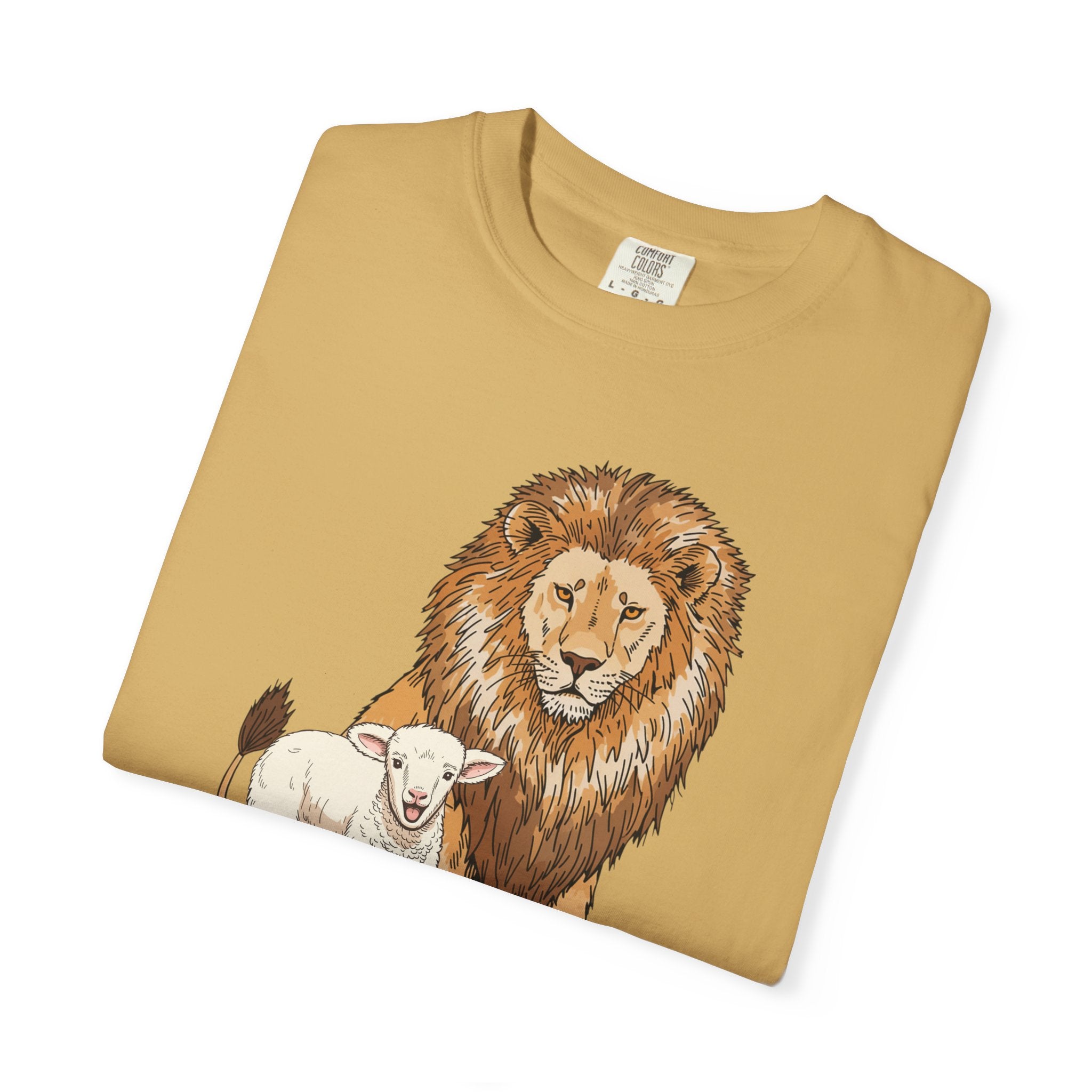 Lion&Lamb Image T-Shirt | Christian Faith Graphic Tee