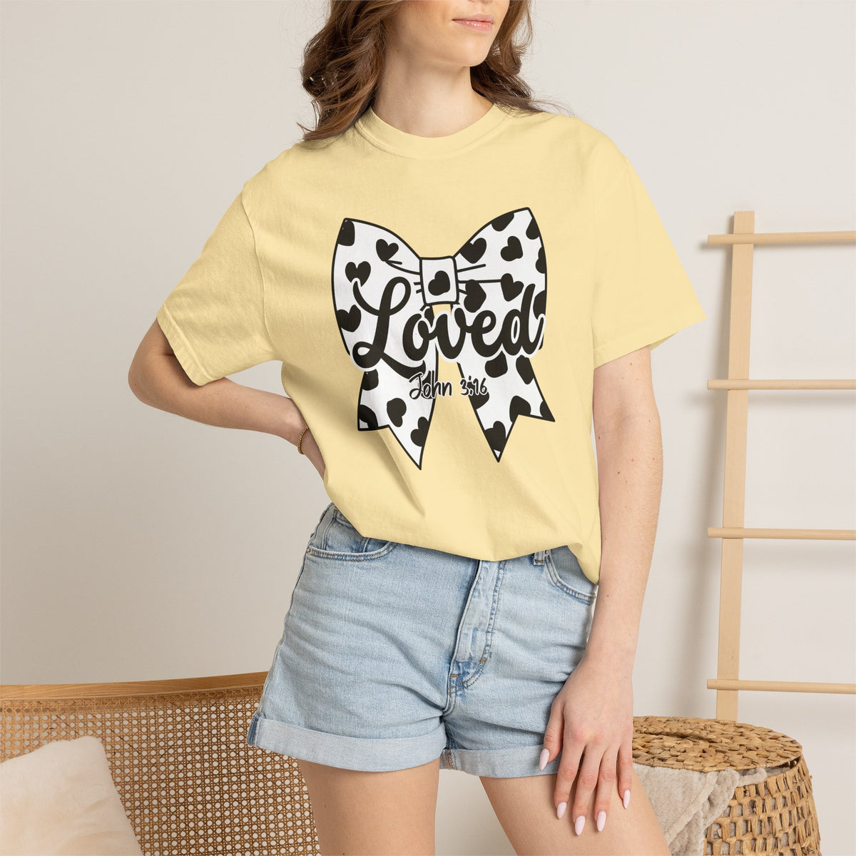 Cowgirl Polka Dot Bow T-Shirt | Christian Faith Graphic Tee