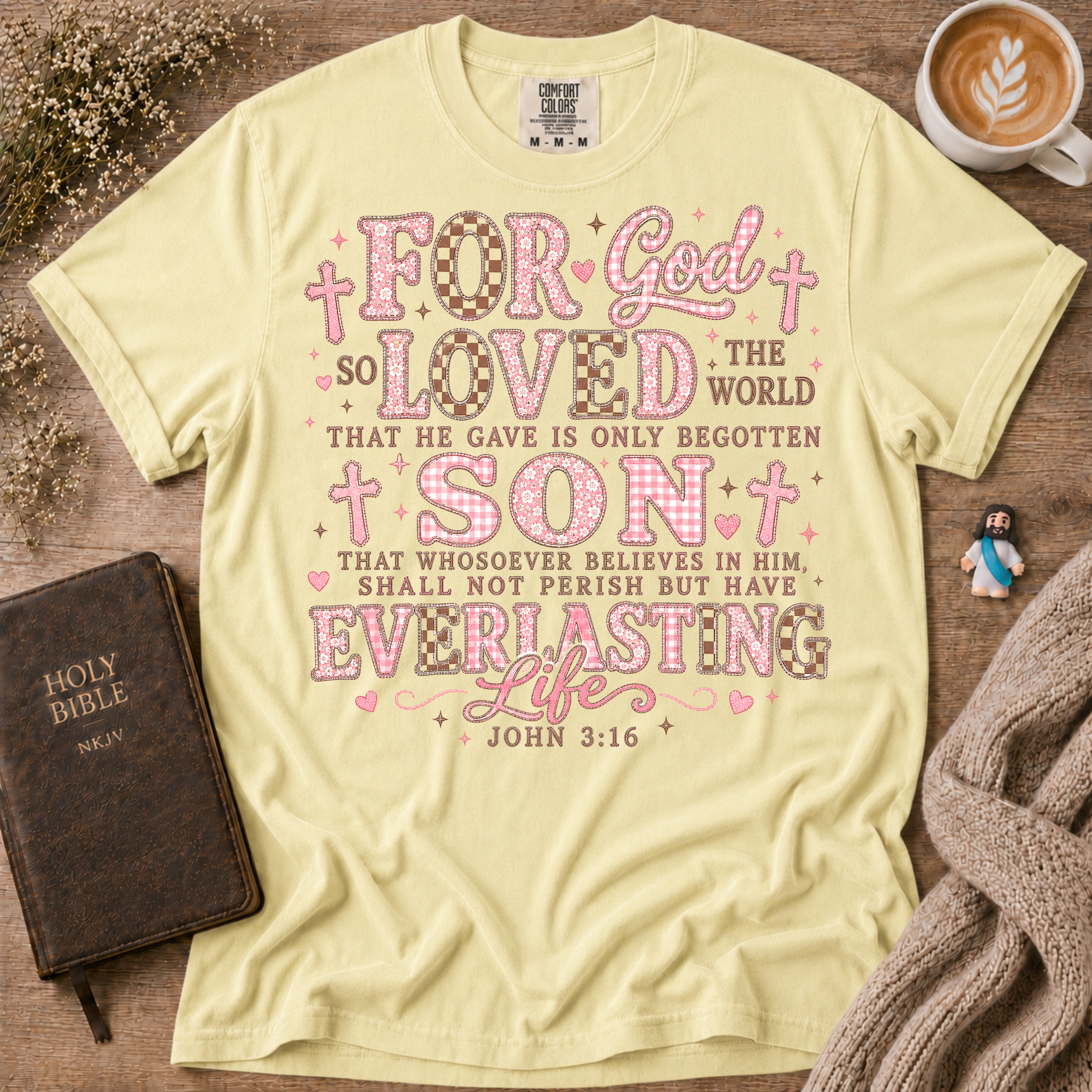 John 3:16 T-Shirt | Christian Faith Graphic Tee