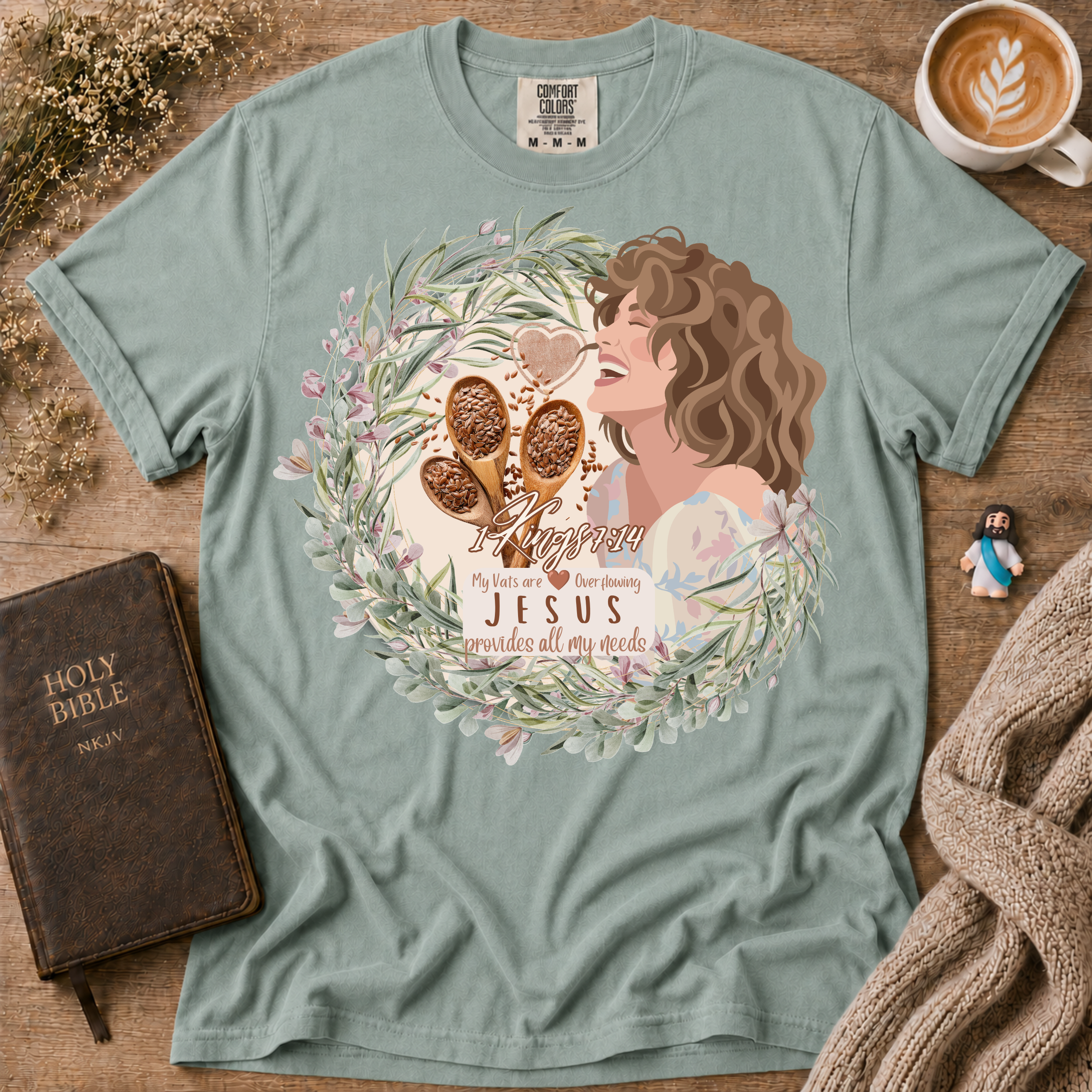 Vats Overflowing T-Shirt | Christian Faith Graphic Tee