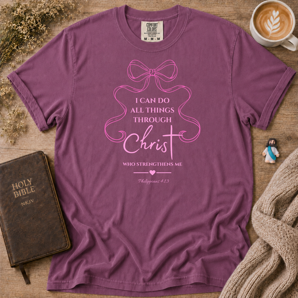 Philippians 4:13 T-Shirt | Christian Faith Graphic Tee