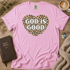 God Is Good Leopard T-Shirt | Christian Faith Graphic Tee