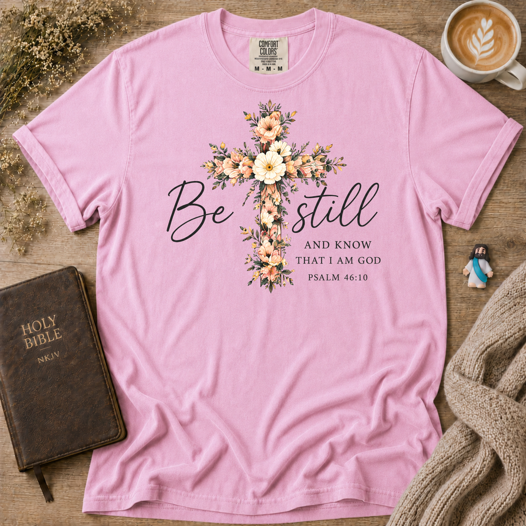 Pslams 46:10 T-Shirt | Christian Faith Graphic Tee