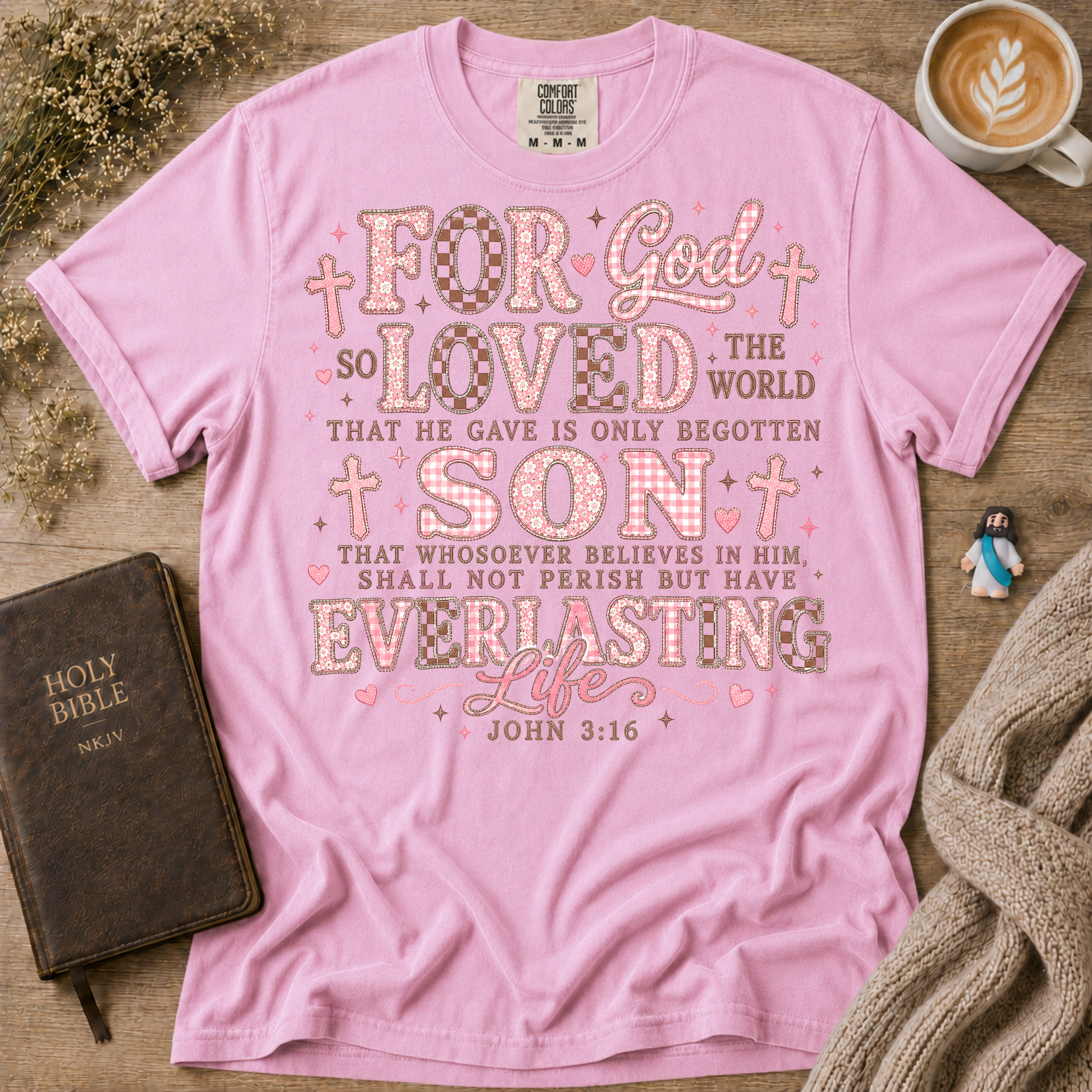 John 3:16 T-Shirt | Christian Faith Graphic Tee