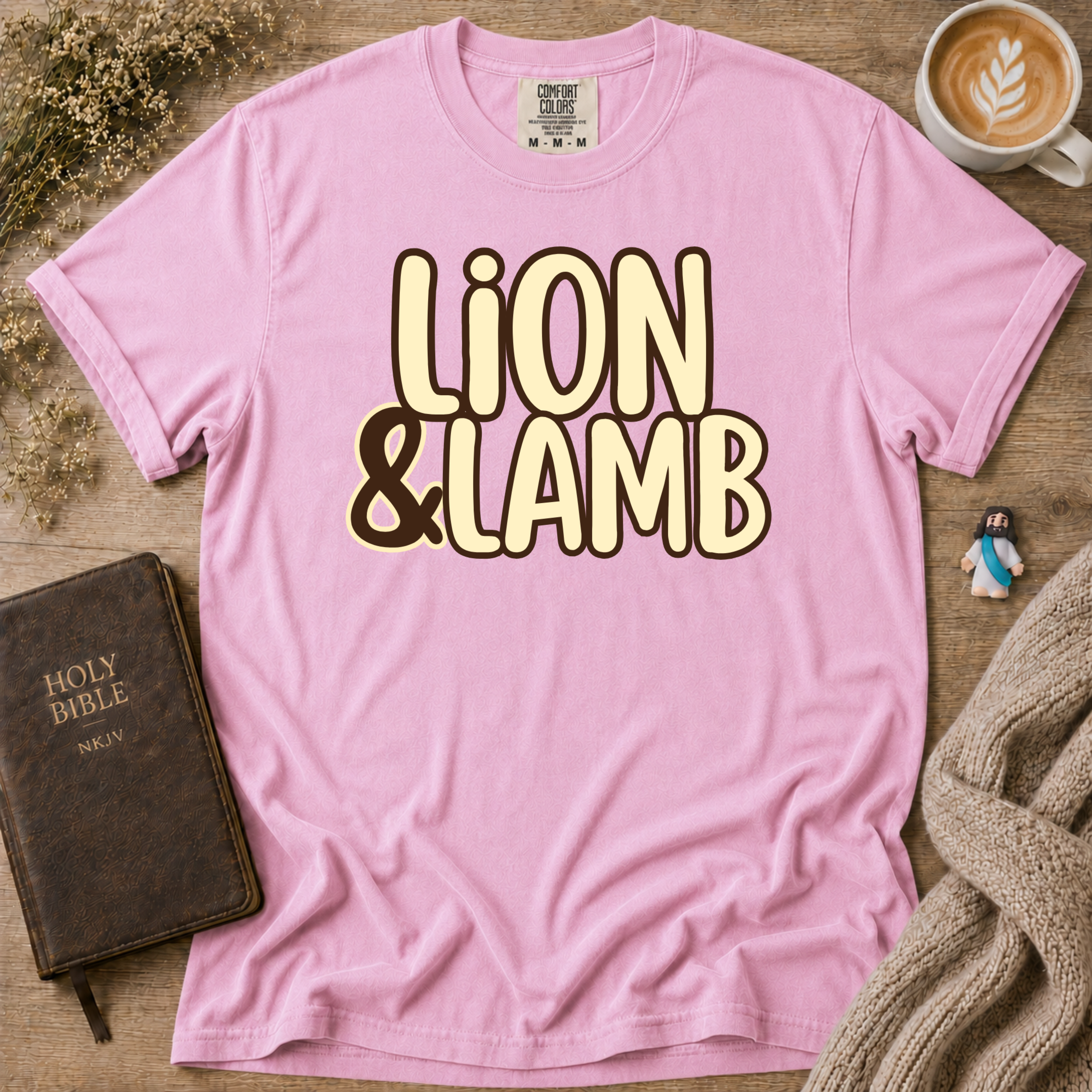 Lion&Lamb Name T-Shirt | Christian Faith Graphic Tee