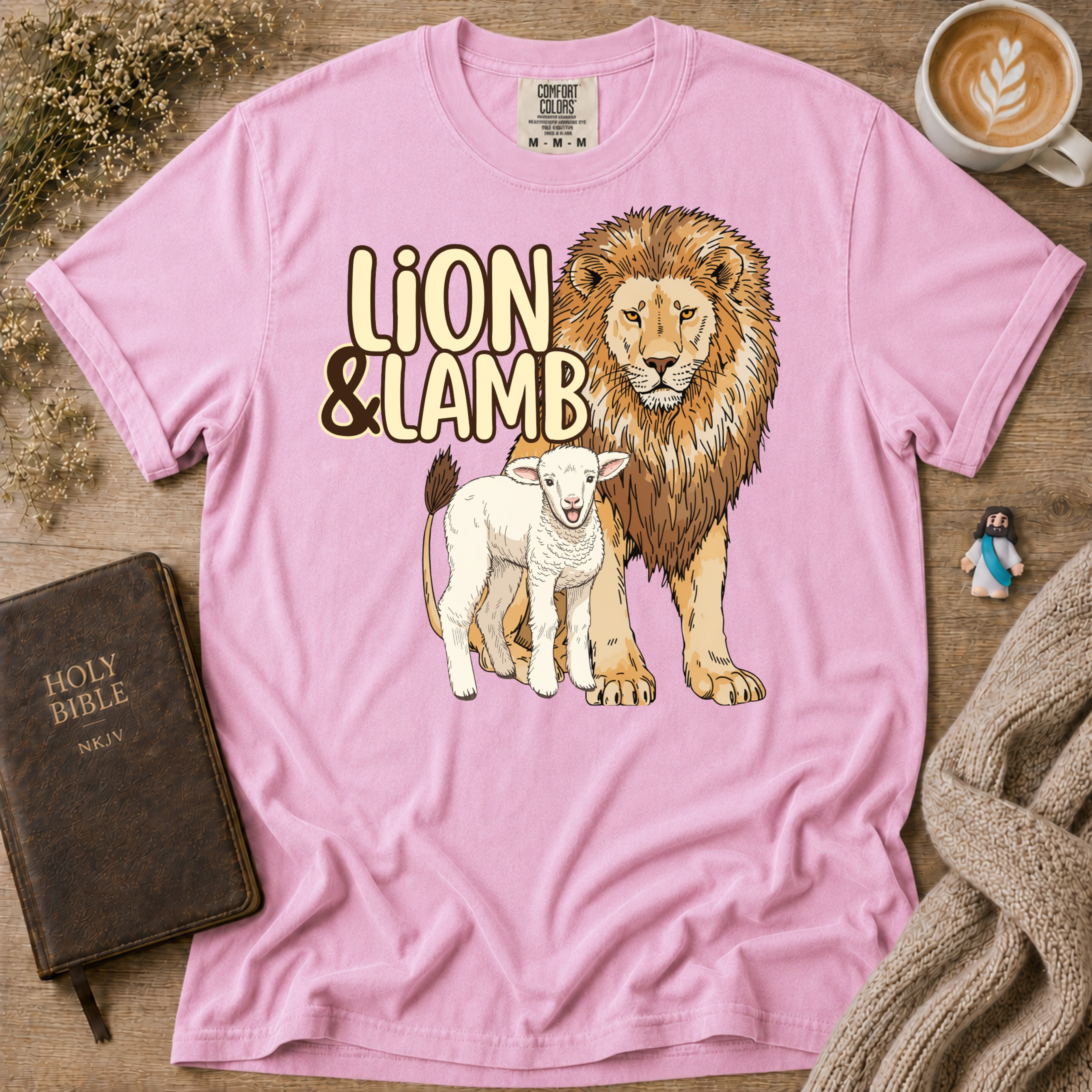 Lion&Lamb Logo T-Shirt | Christian Faith Graphic Tee