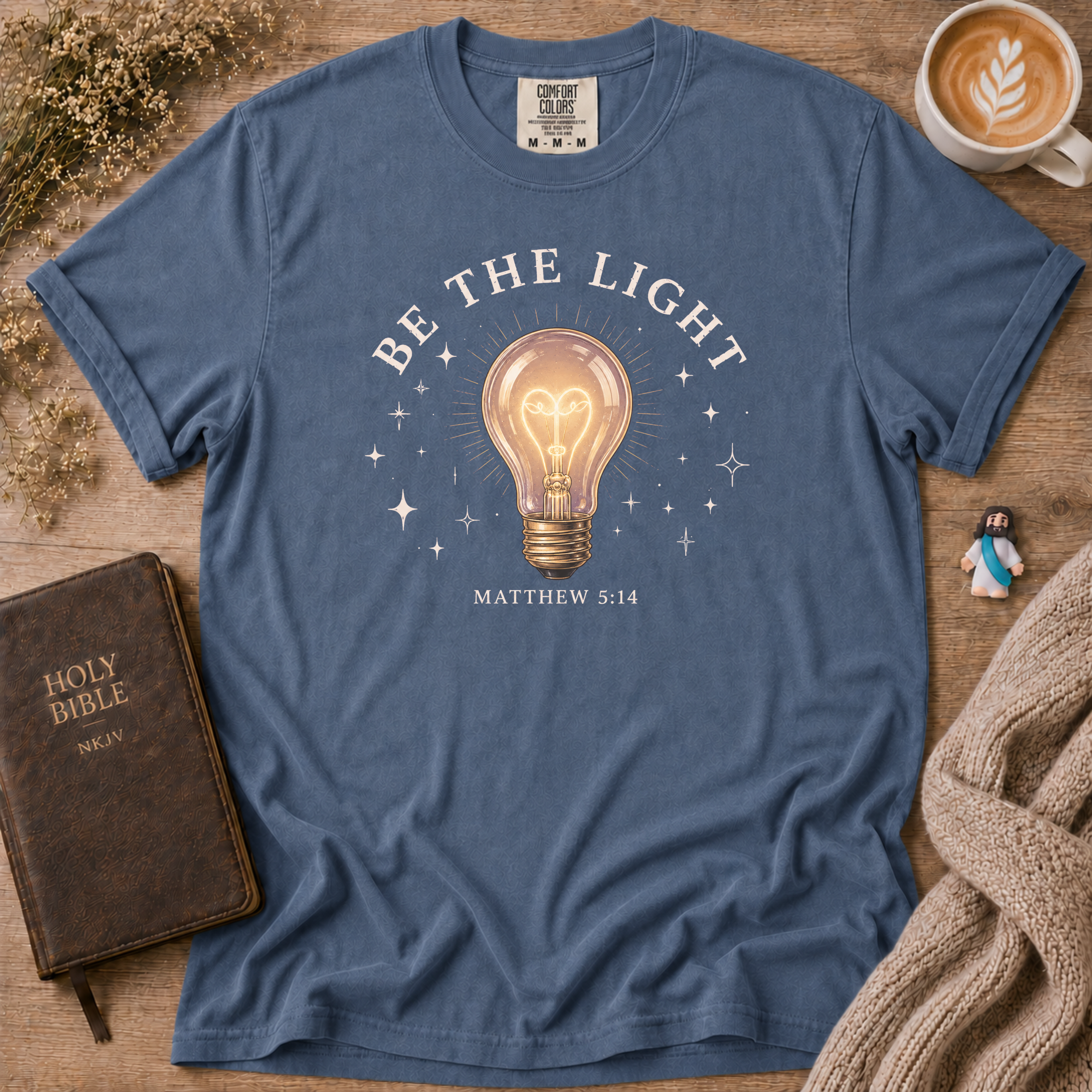 Be The Light T-Shirt | Christian Faith Graphic Tee