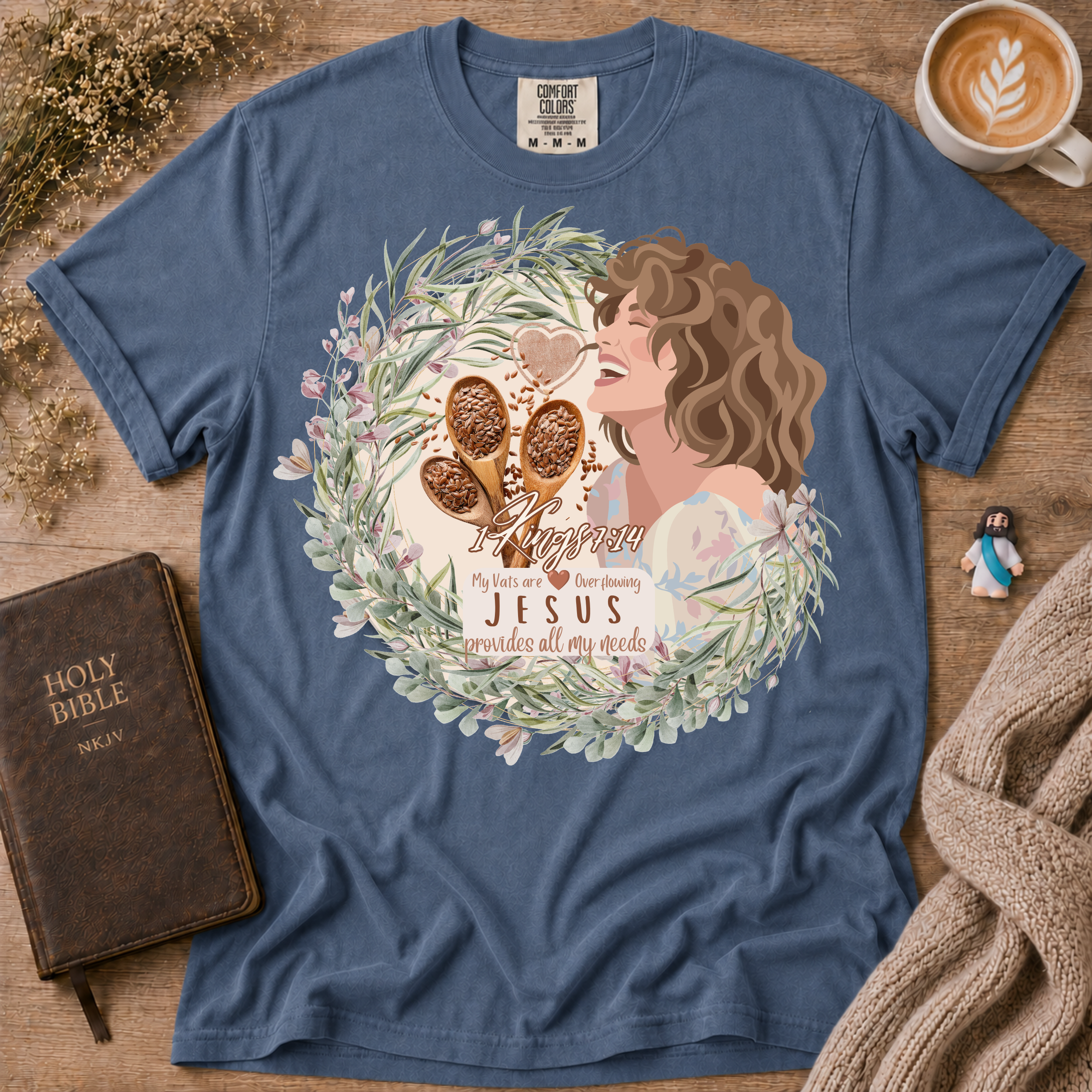 Vats Overflowing T-Shirt | Christian Faith Graphic Tee