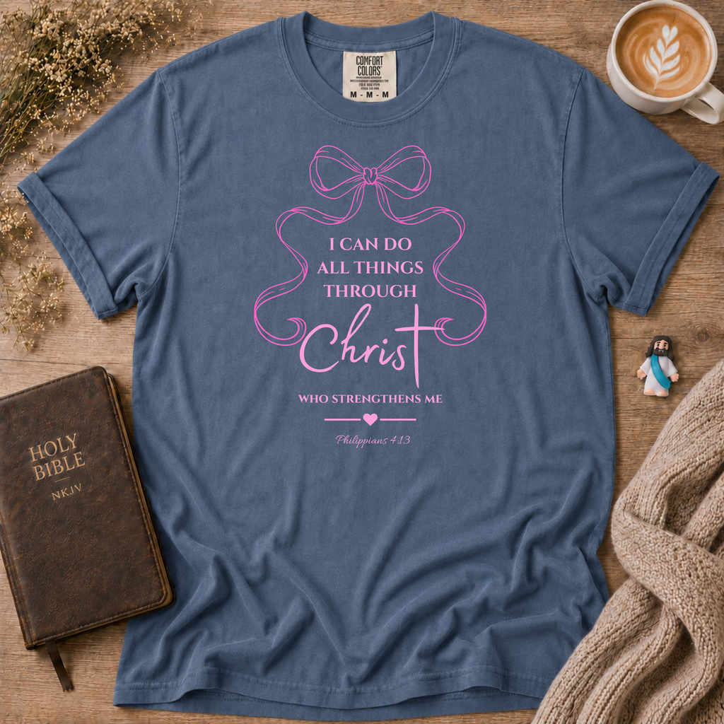 Philippians 4:13 T-Shirt | Christian Faith Graphic Tee