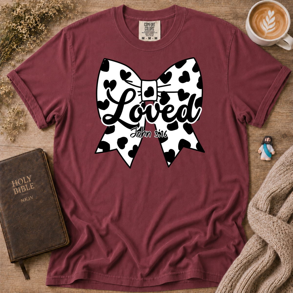 Cowgirl Polka Dot Bow T-Shirt | Christian Faith Graphic Tee