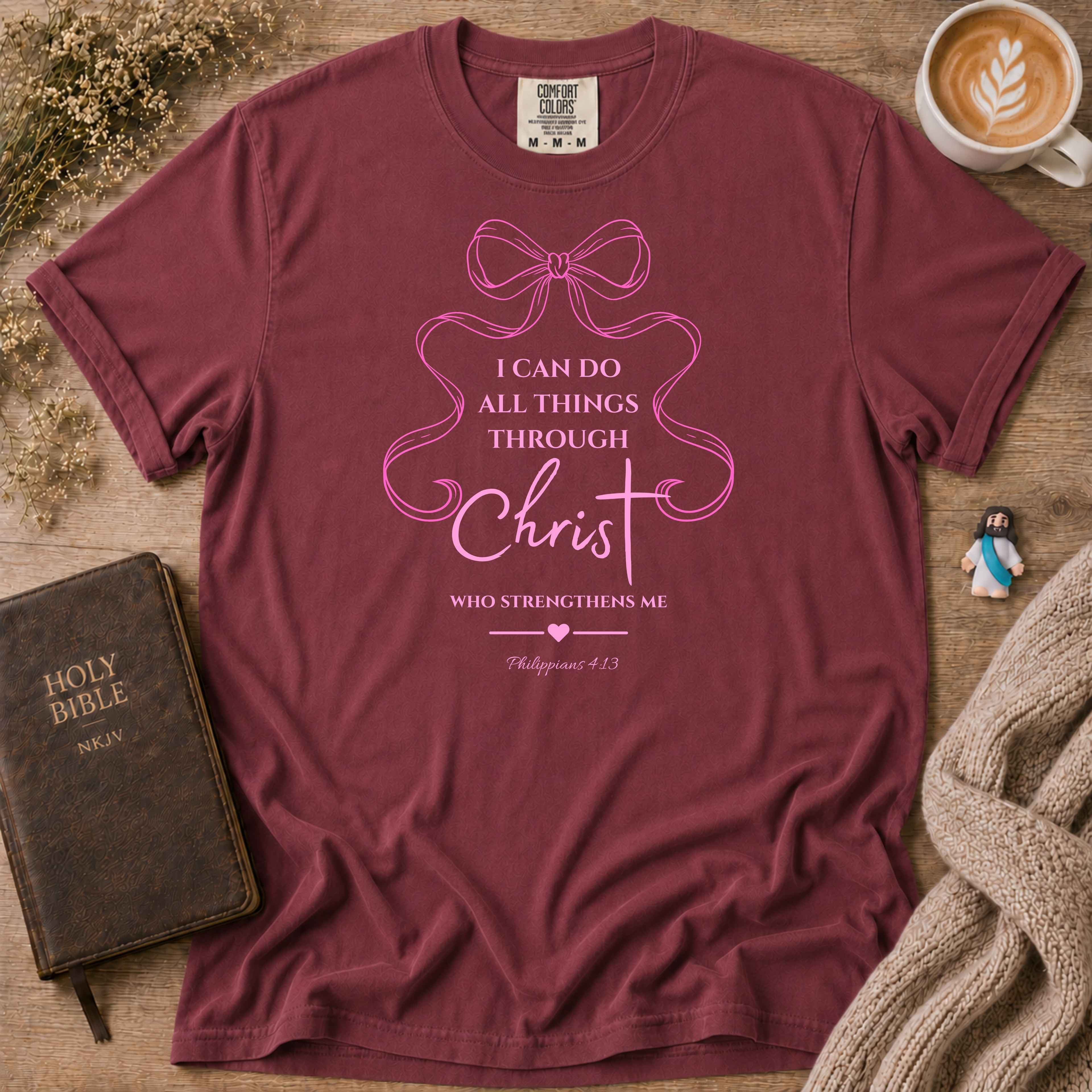 Philippians 4:13 T-Shirt | Christian Faith Graphic Tee