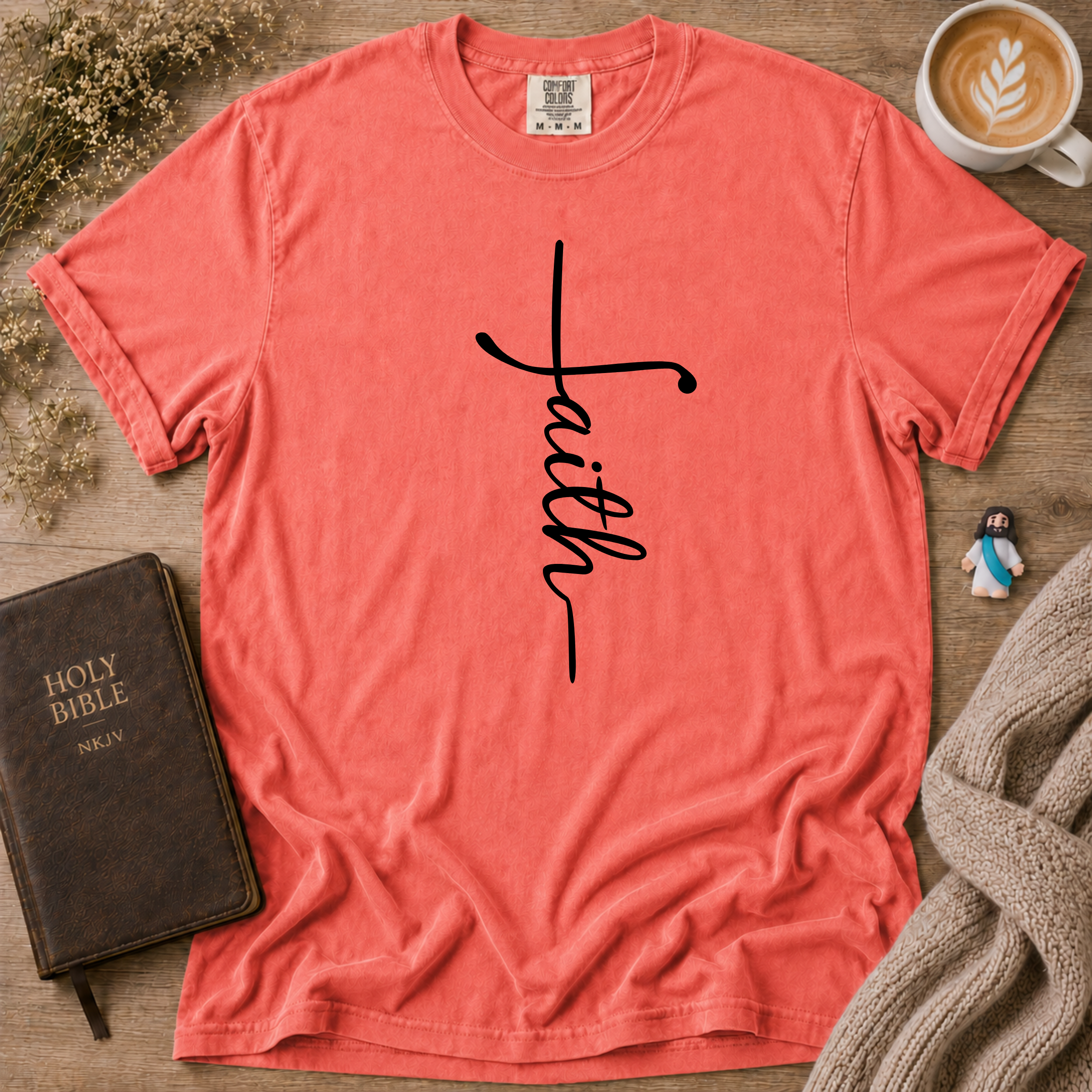 Faith Cross T-Shirt | Christian Faith Graphic Tee