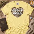 God Is Good Leopard T-Shirt | Christian Faith Graphic Tee